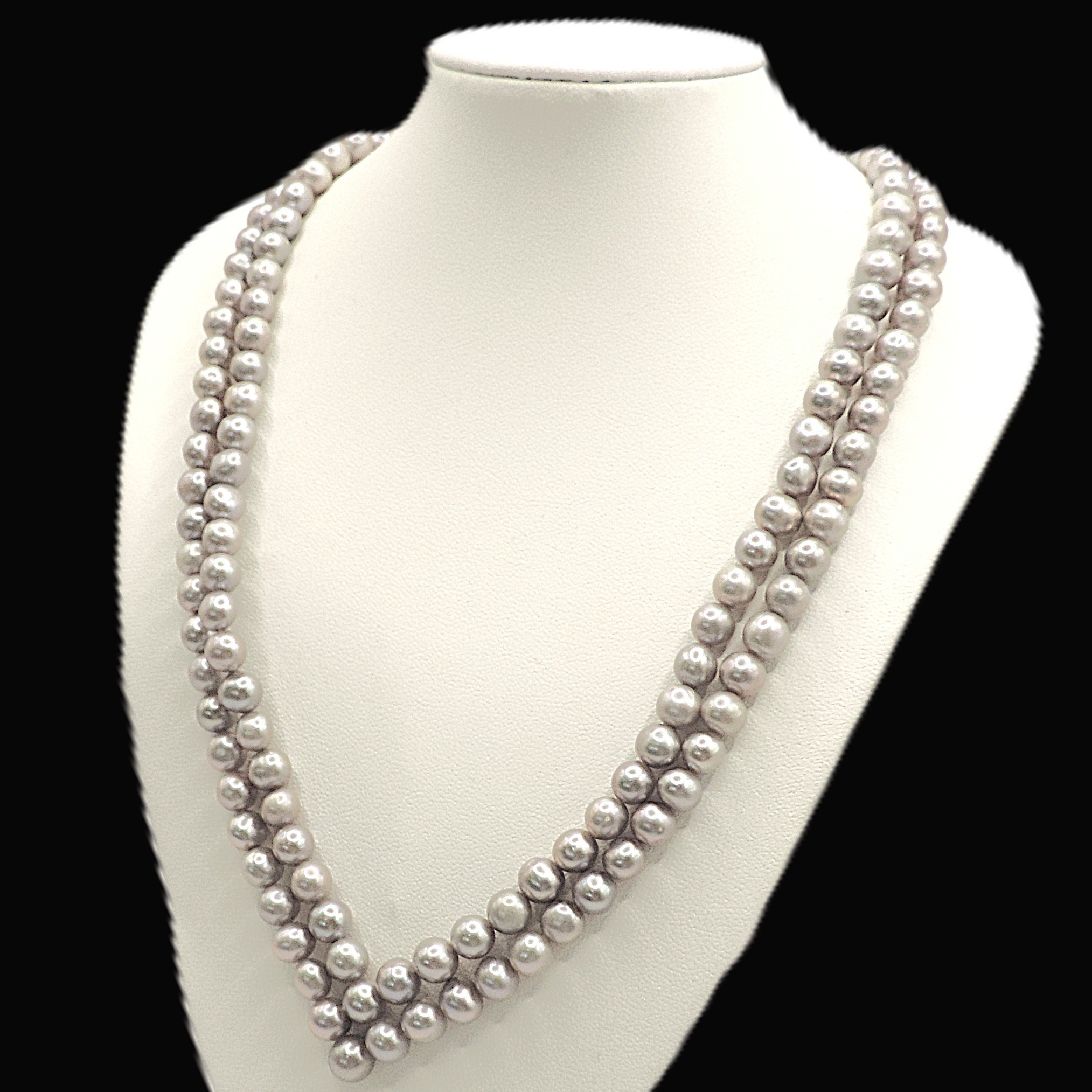 Freshwater Grey Cultured Pearl Necklace New With Gift Box RRP £235.00