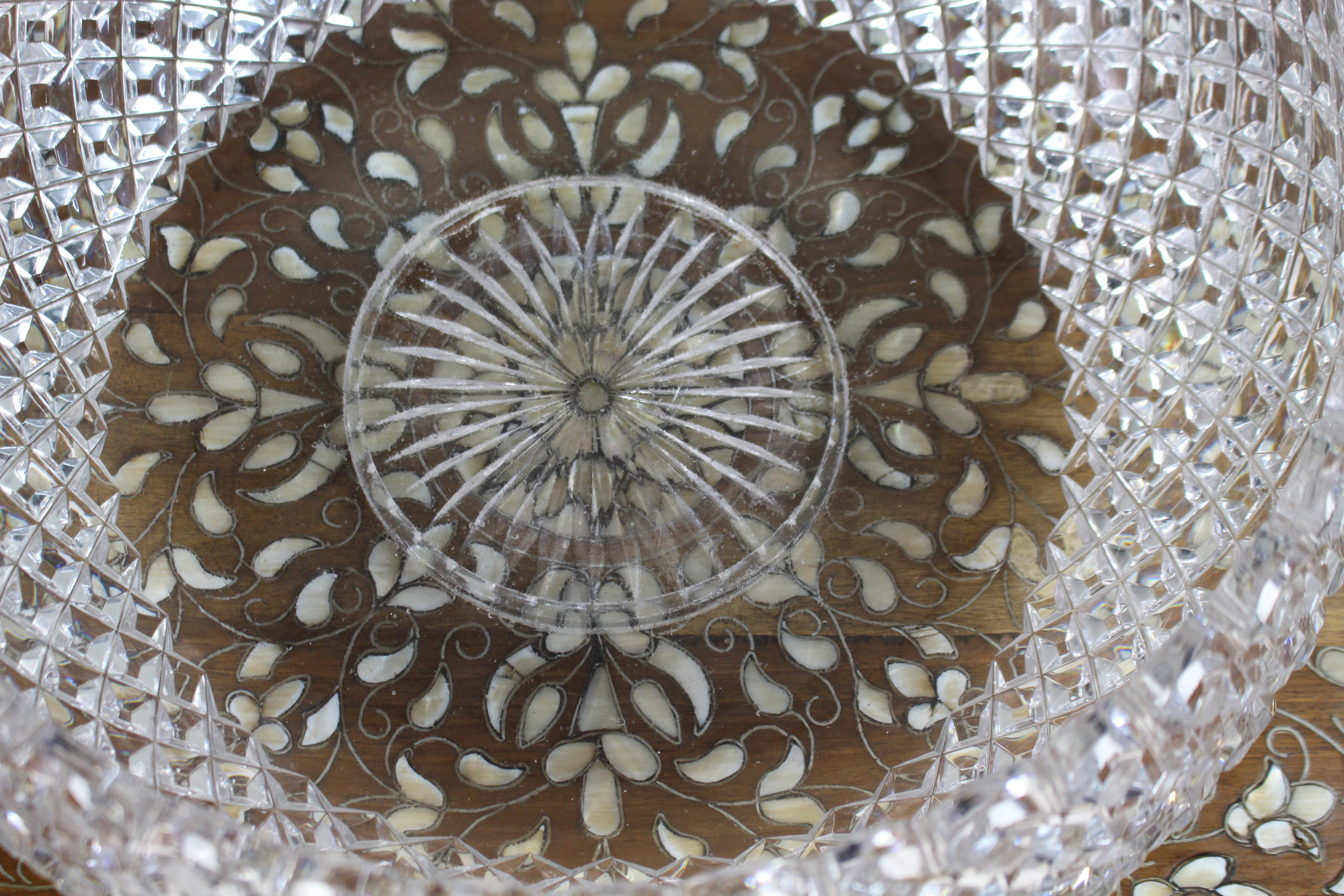 Monumental Hand-Cut Crystal Centrepiece Bowl c.1935