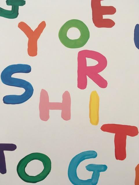 David Shrigley OBE (b 1968) ‘Get Your S*** Togethrer’, Shrig Mini Series Offset Lithograph, Framed,