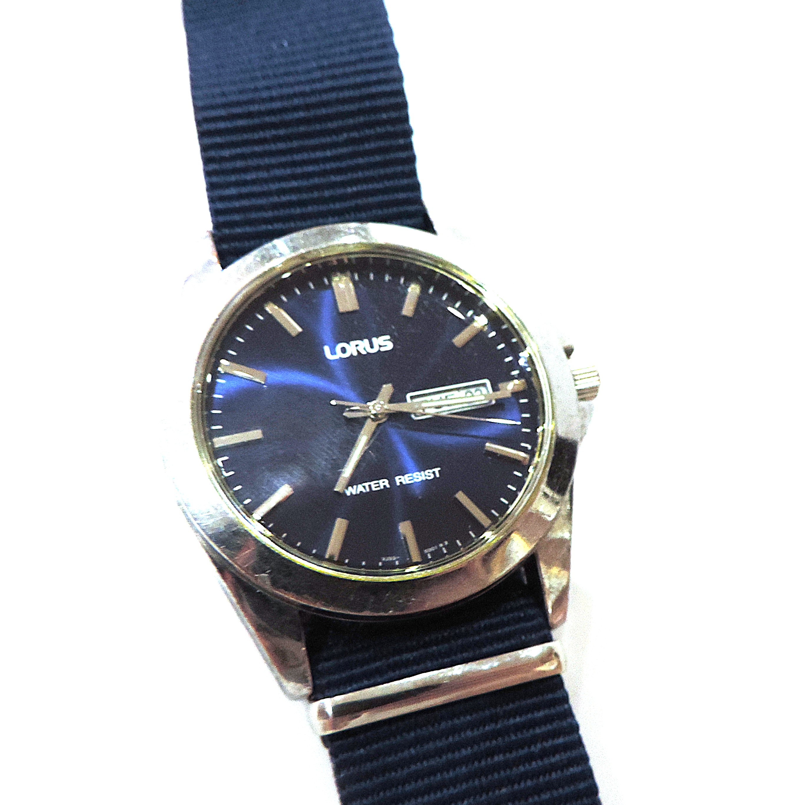 Lorus Day Date Sports Watch VJ33-X001 - Working New Battery