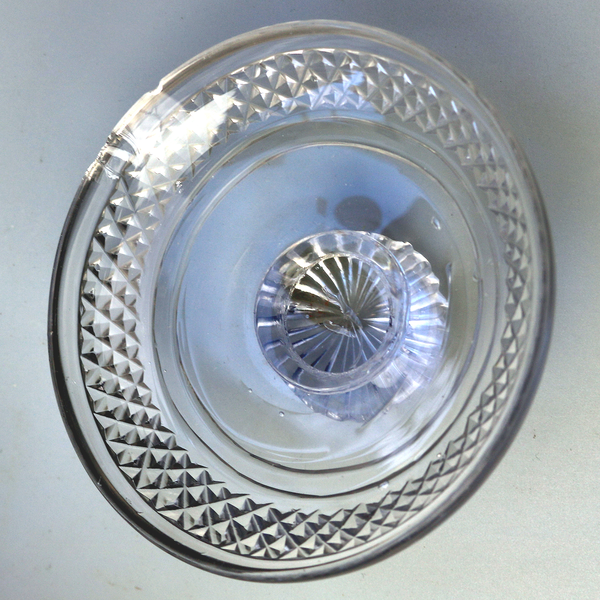 A Superb Antique Late Georgian Irish Cut Glass Bonbonniere C.early 19thC