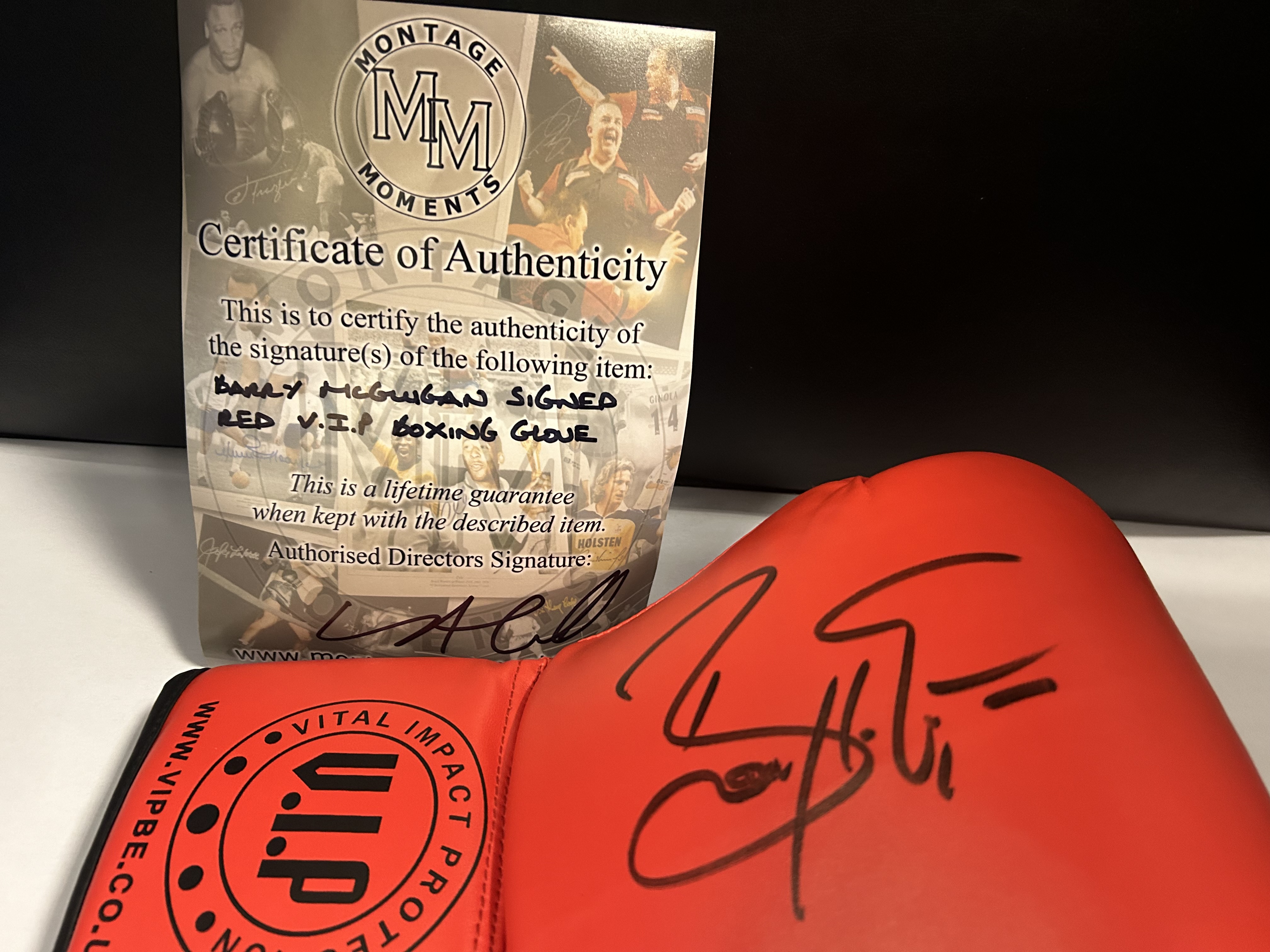 Barry Mcguigan Signed Glove