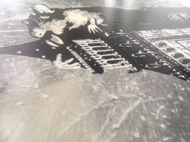 Rourke Van Dal (b1964) 'Rat On Big Ben', Spray Paint and Acrylic On Board, Signed, Editioned, 2009