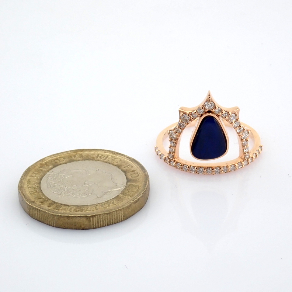 Natural Diamond 18K Rose/Pink Gold Ring