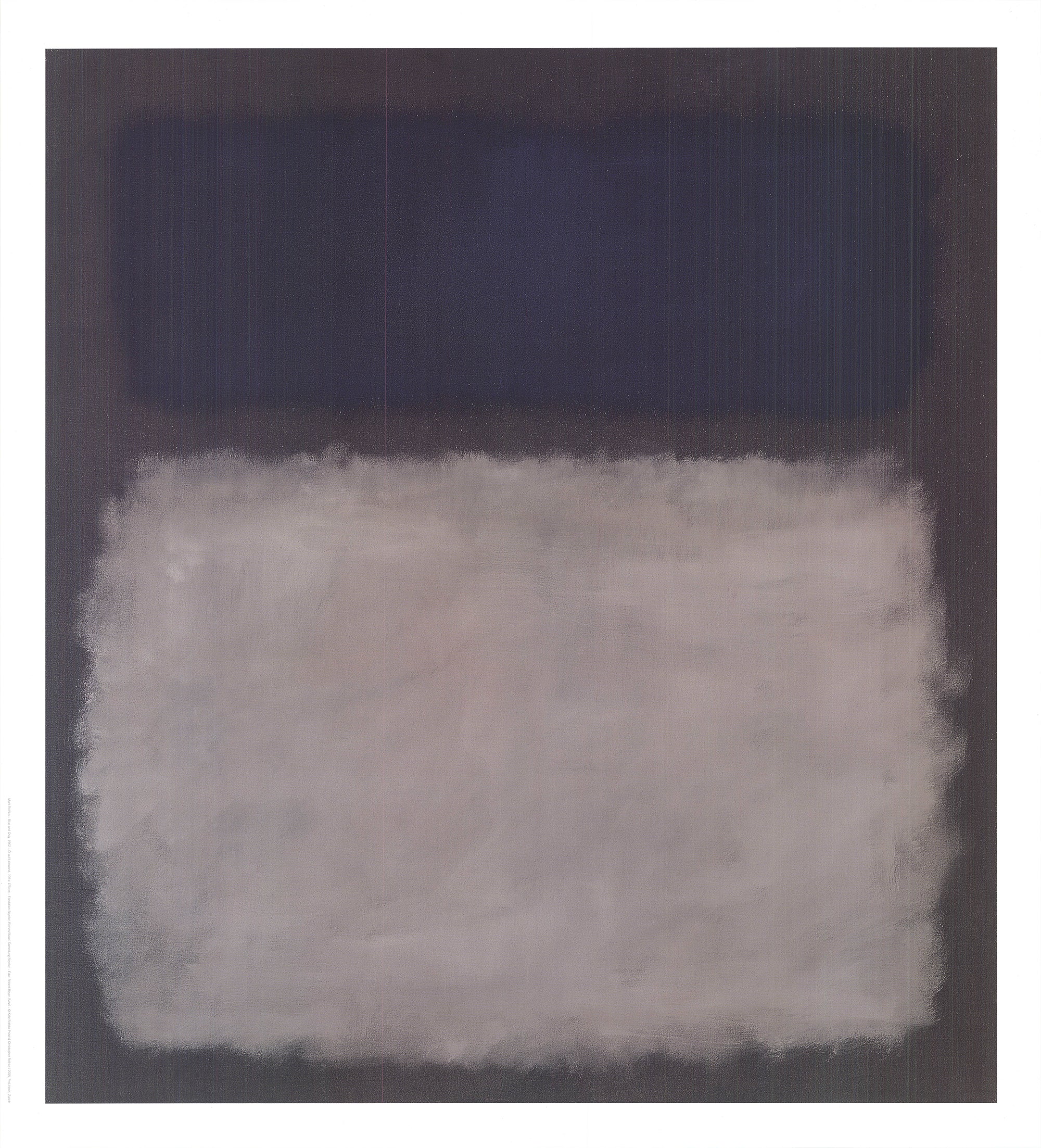 Mark Rothko 'Blue and Grey' 2005. Certificate of Provenance