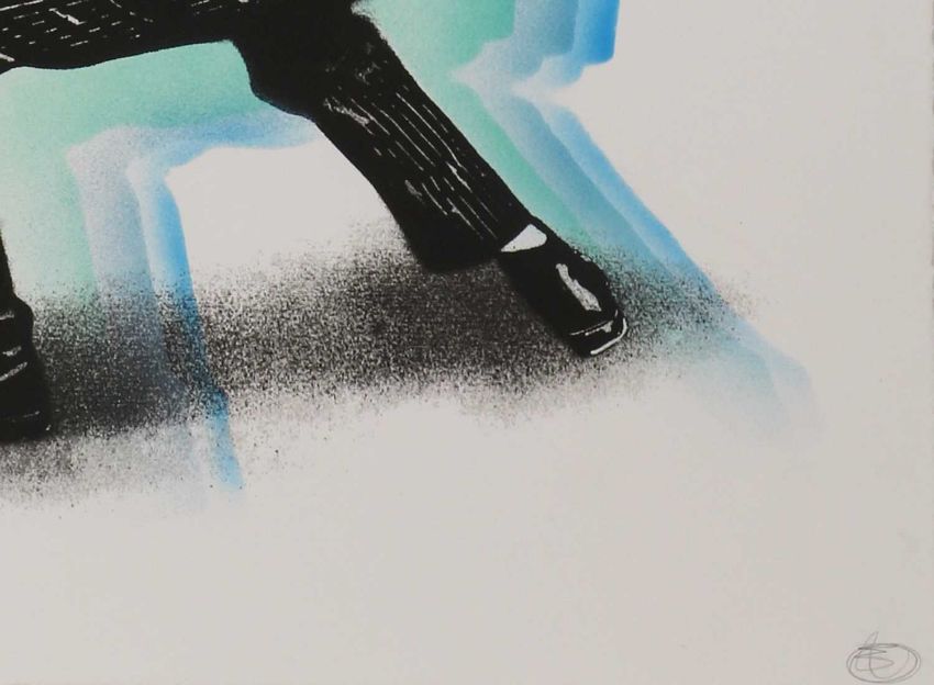 Nick Walker (b.1969) 'Boom Box Vandal' Screenprint In Blue & 1st Edition, A Sequence of Events