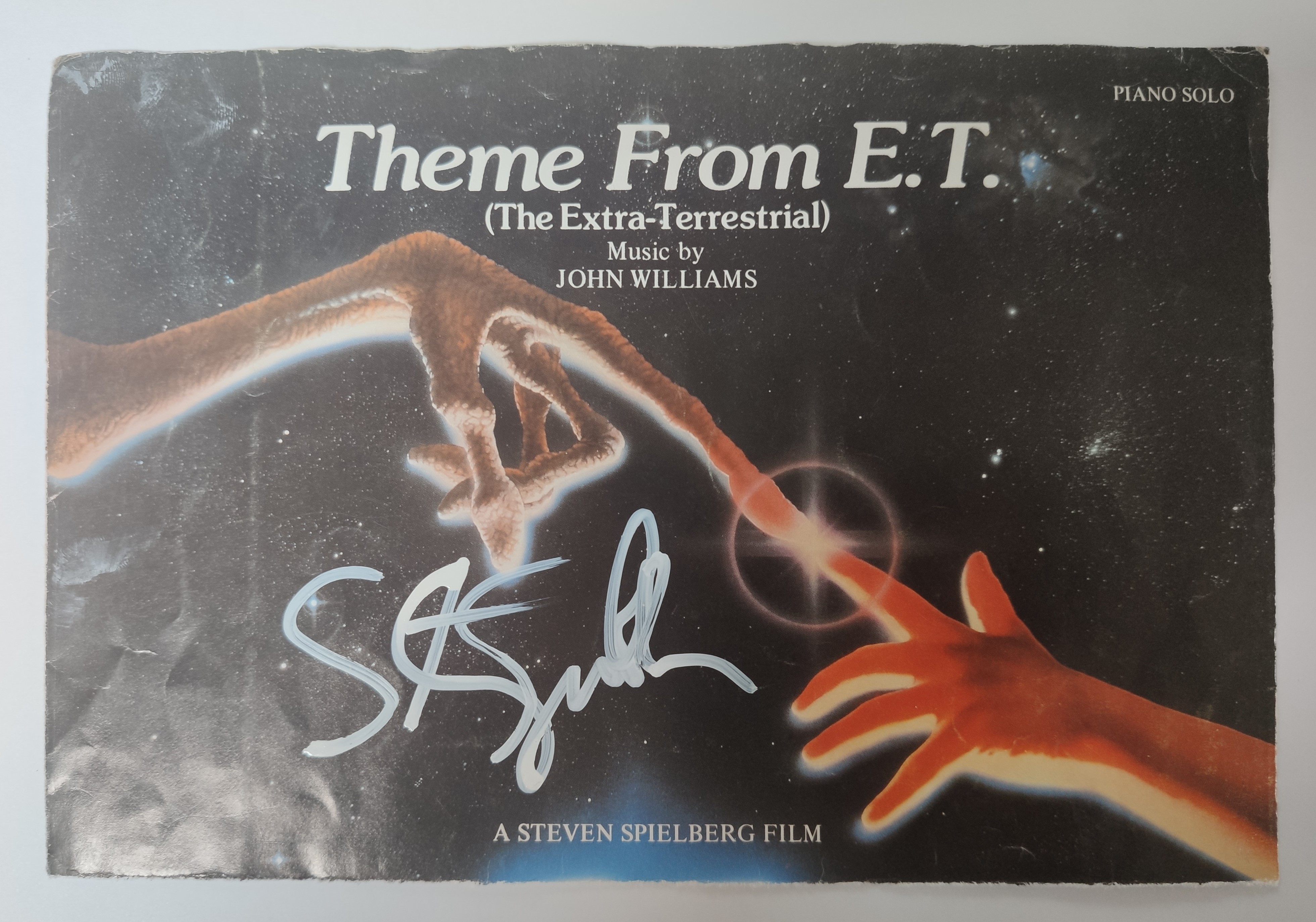 A Steven Spielberg autograph. This rare autograph was obtained circa 1982-83 by the original owner.