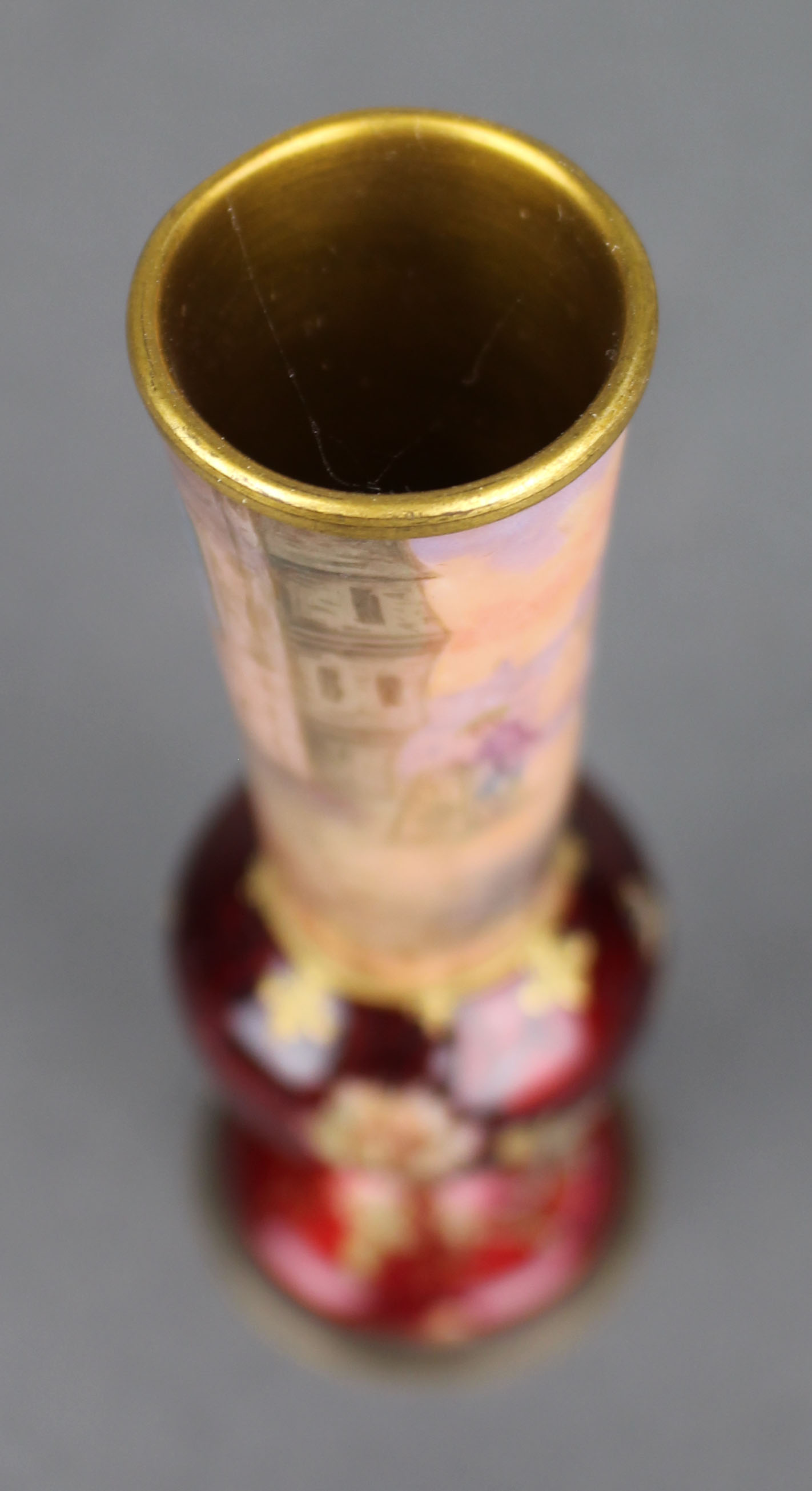 Late 19th Century Bohemian Ruby Glass Vase