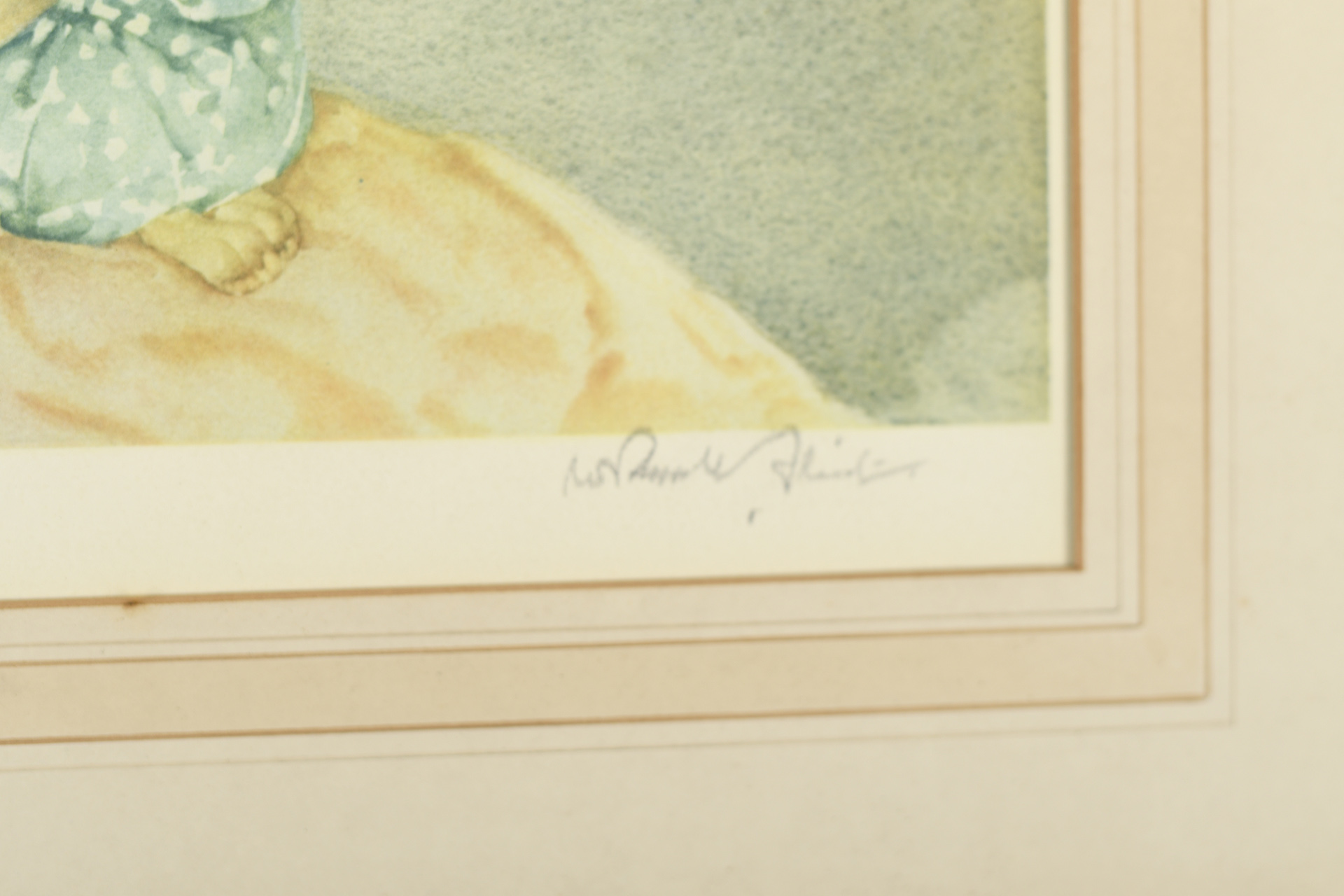 Signed Limited Edition by Sir William Russell Flint. Titled "Los Cientos"