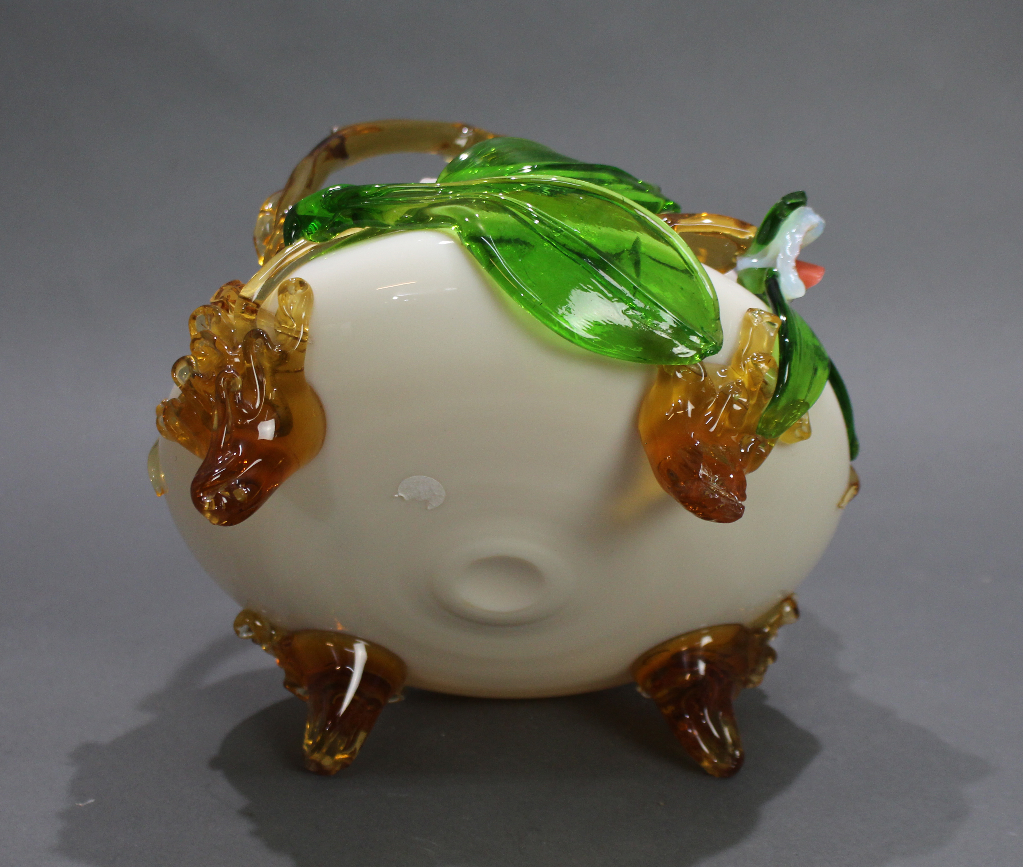 Victorian English Glass Handled Bowl