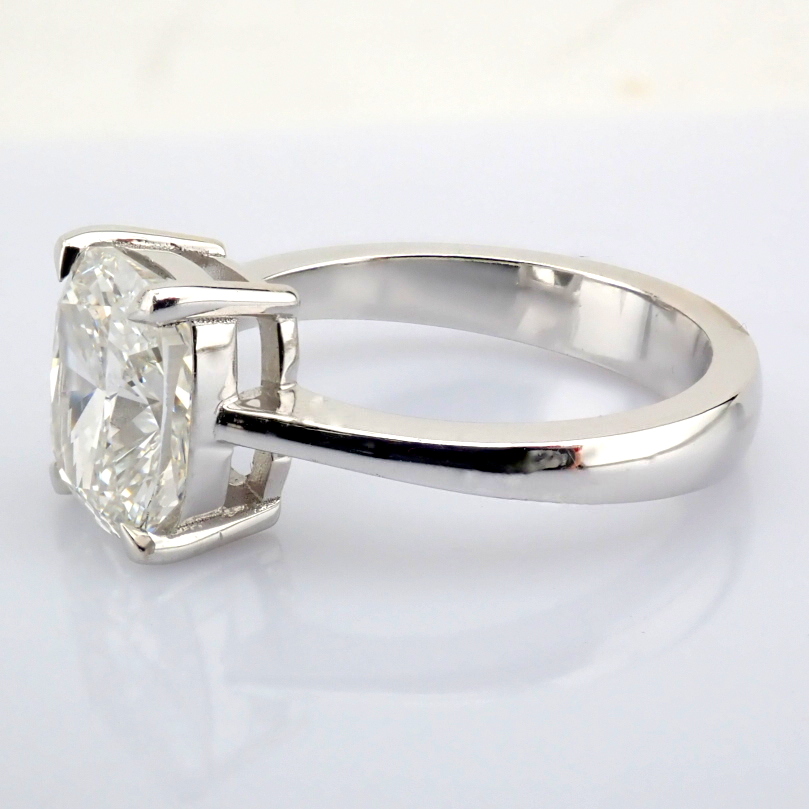 Cushion Cut Lab-Grown Diamond Ring - 3.05 Total Carat (IGI Certified)