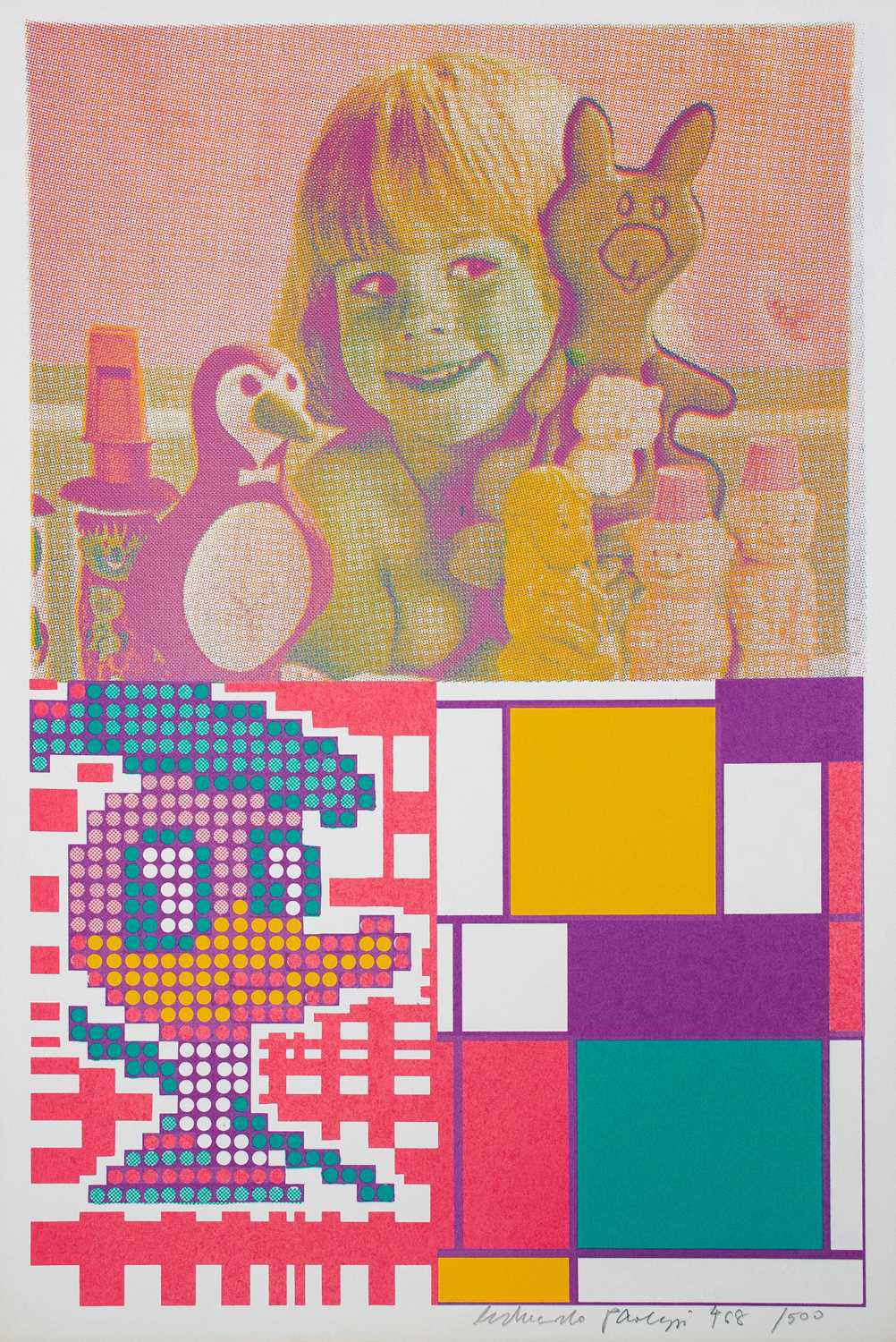 Sir Eduardo Paolozzi, (1924-2005). Hand Signed and Numbered, Moonstrips Empire News.
