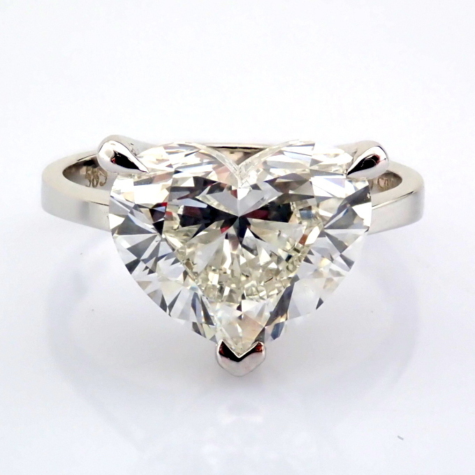 Heart Cut Lab-Grown Diamond Ring - 4.05 Total Carat (IGI Certified)