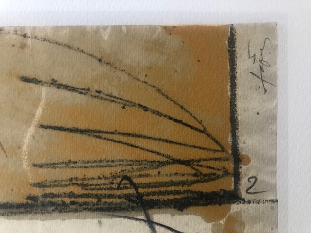 Two Lithographs After Antoni Tapies 1981