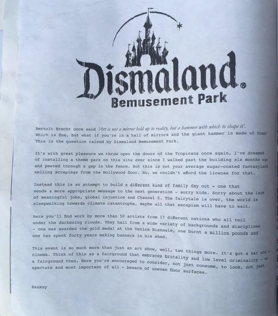 Banksy (b1974) Dismaland Bemusement Park Souvenirs Including Add Space Hack Pack, Rare 2015