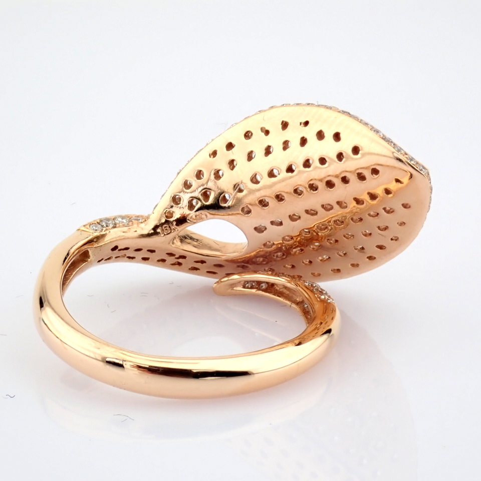 Natural Diamond 18K Rose/Pink Gold Ring