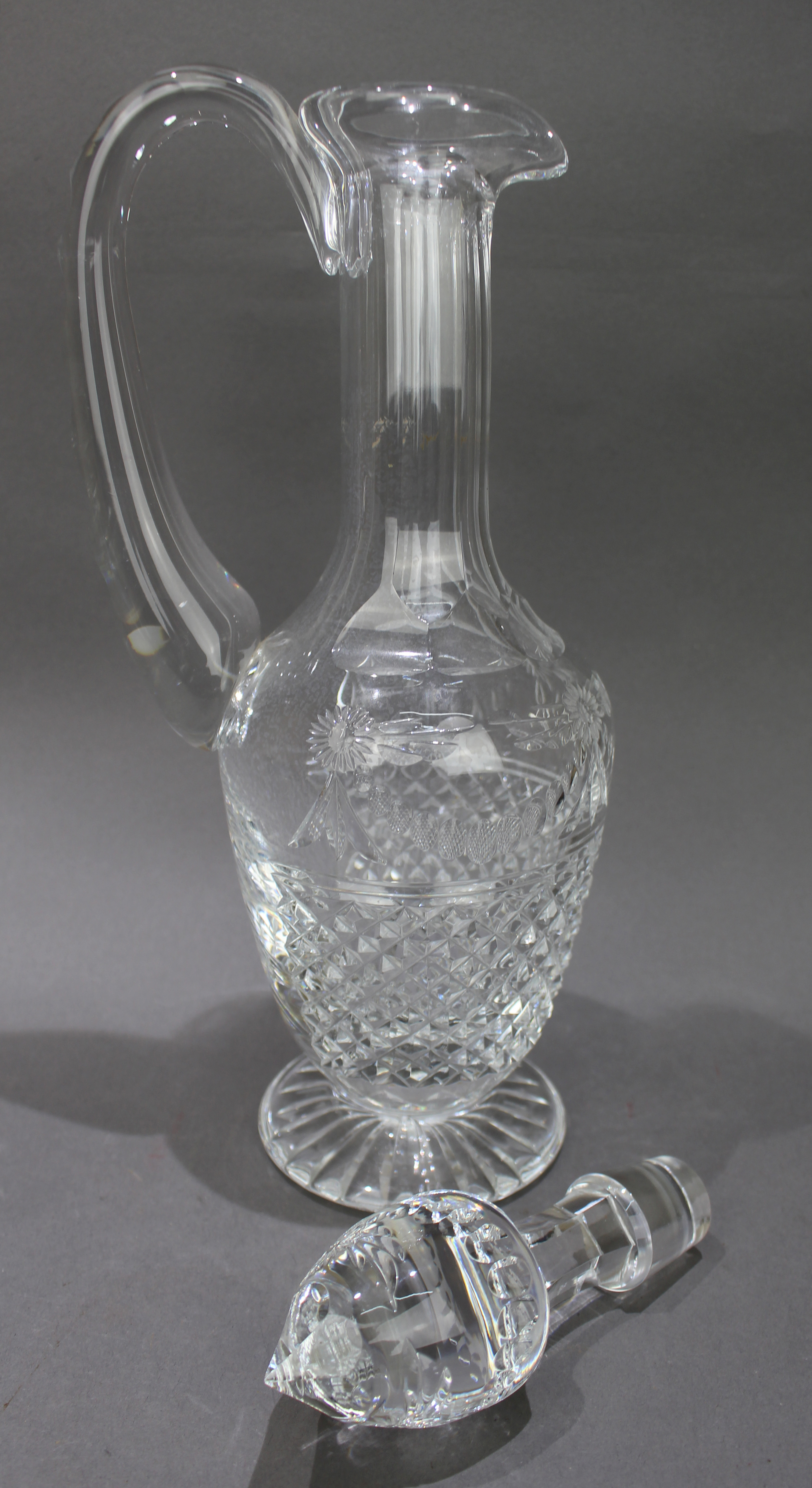Fine Stuart Crystal Beaconsfield Cut Glass Claret Jug