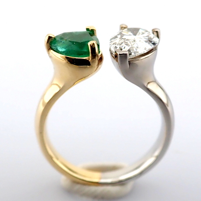 Pear Cut Lab-Grown Diamond Ring - 2.54 Total Carat (IGI Certified)