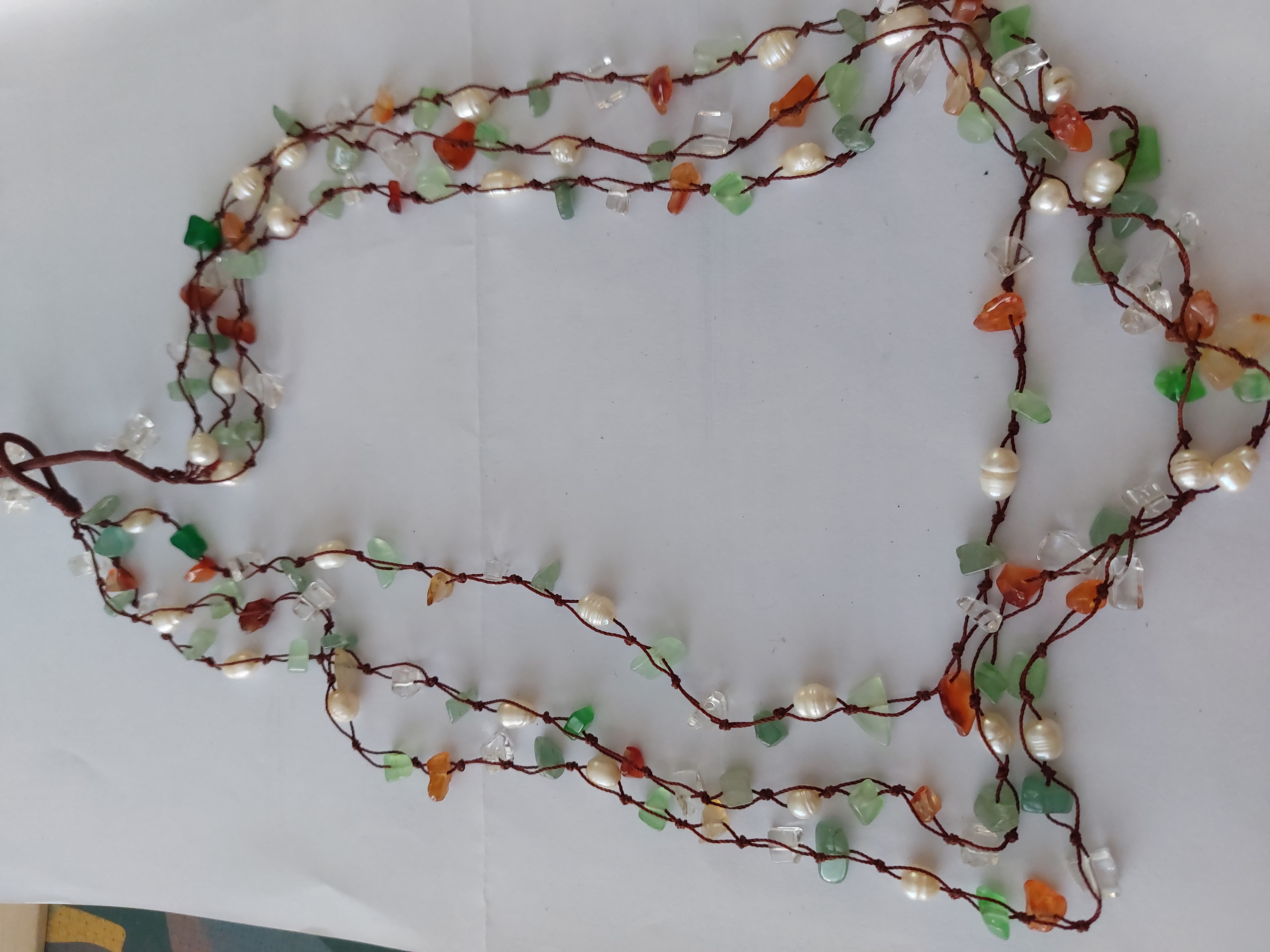Handmade Necklace With Mineral Stones