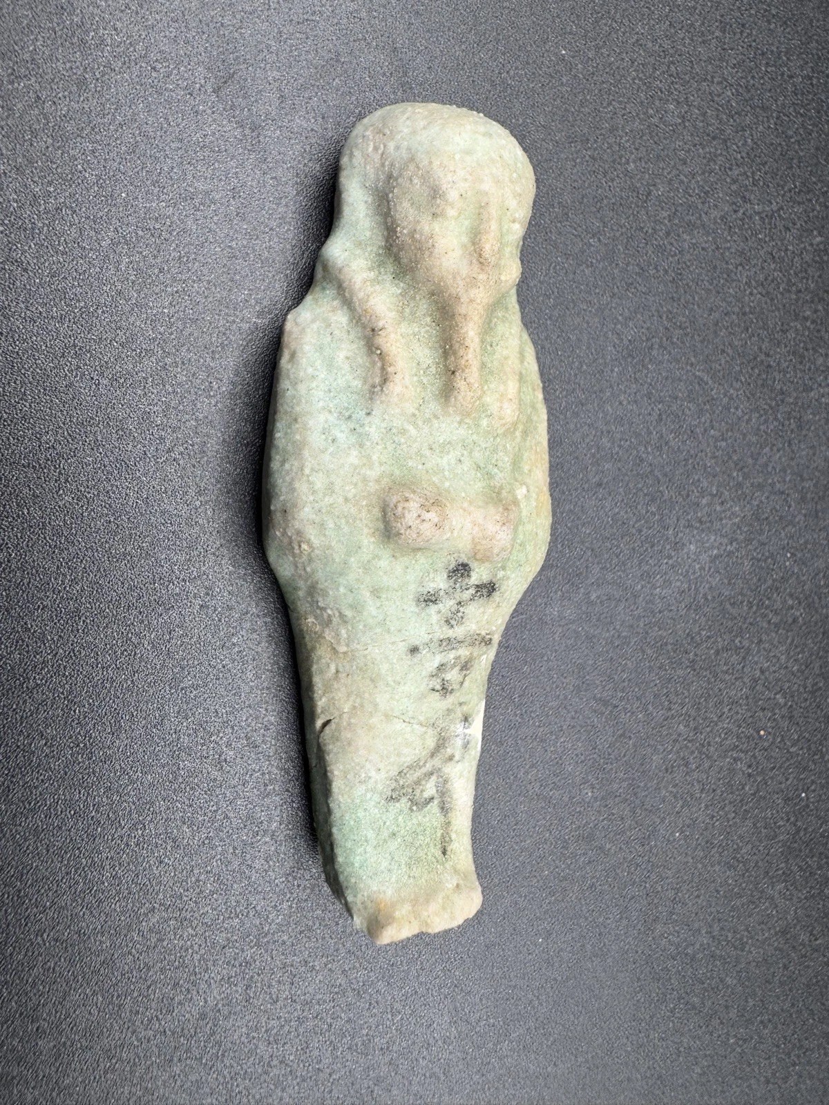 Ancient Egyptian Green Faience Shabti, 664-332 BC (C48)