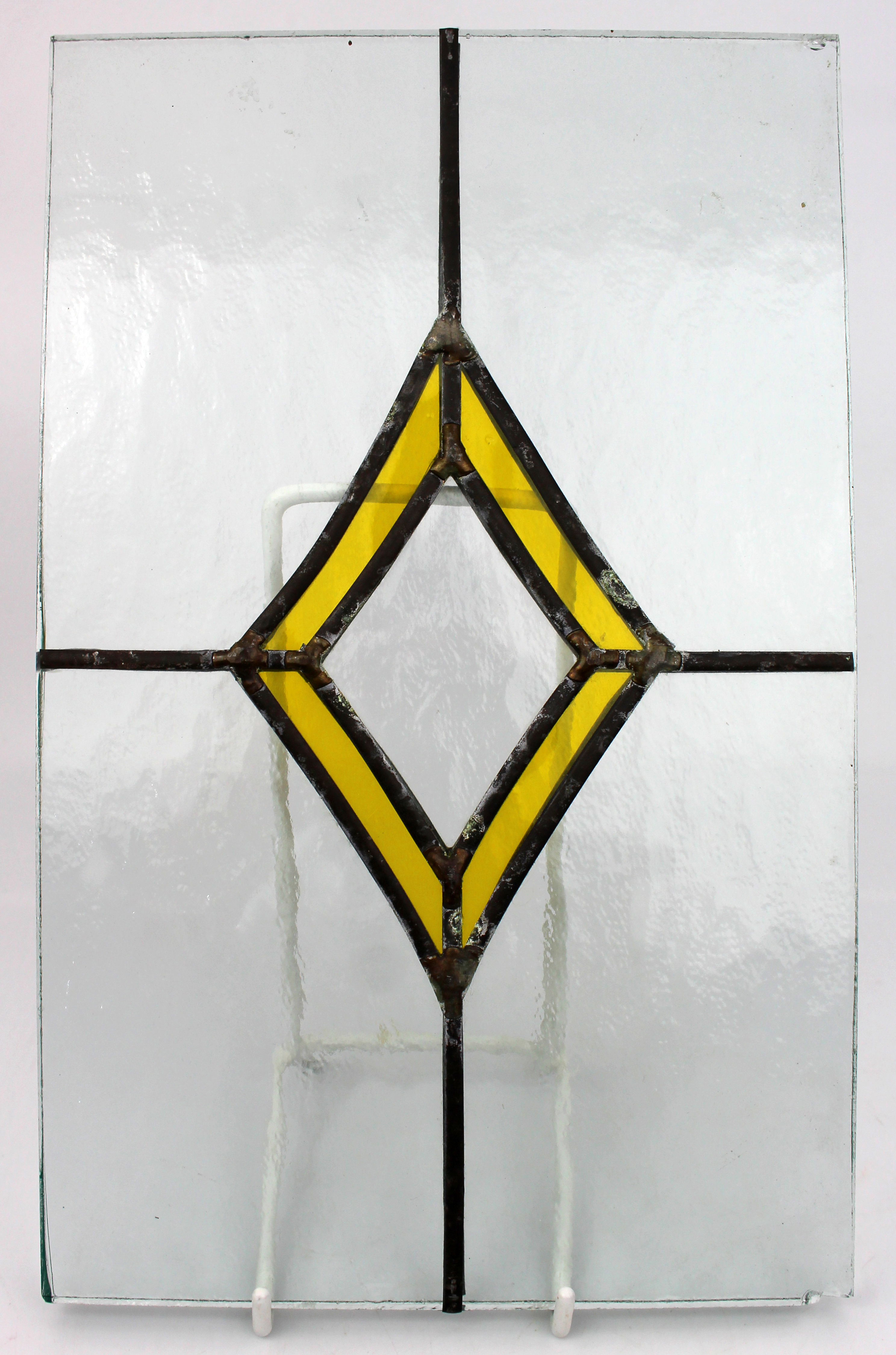Set of 5 Vintage Stained Glass Panels
