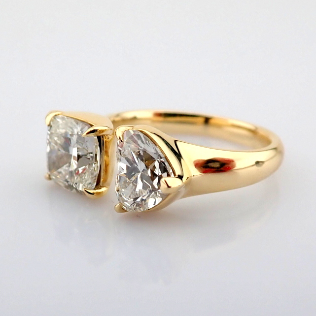 Cushion Cut Lab-Grown Diamond Ring - 3.77 Total Carat (IGI Certified)