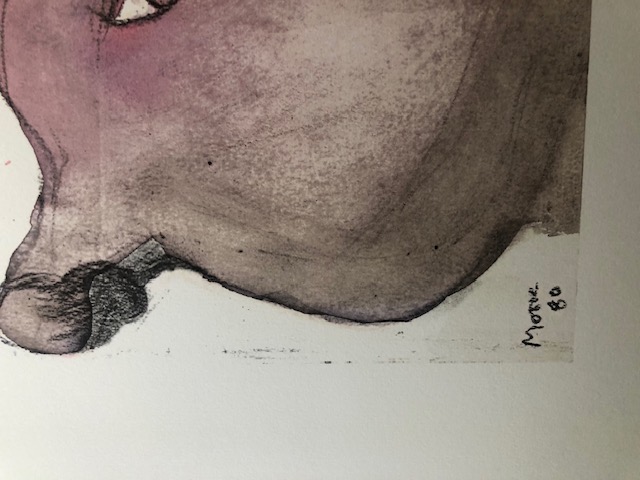 Henry Moore (1898-1986). Rare Lithograph 1983.