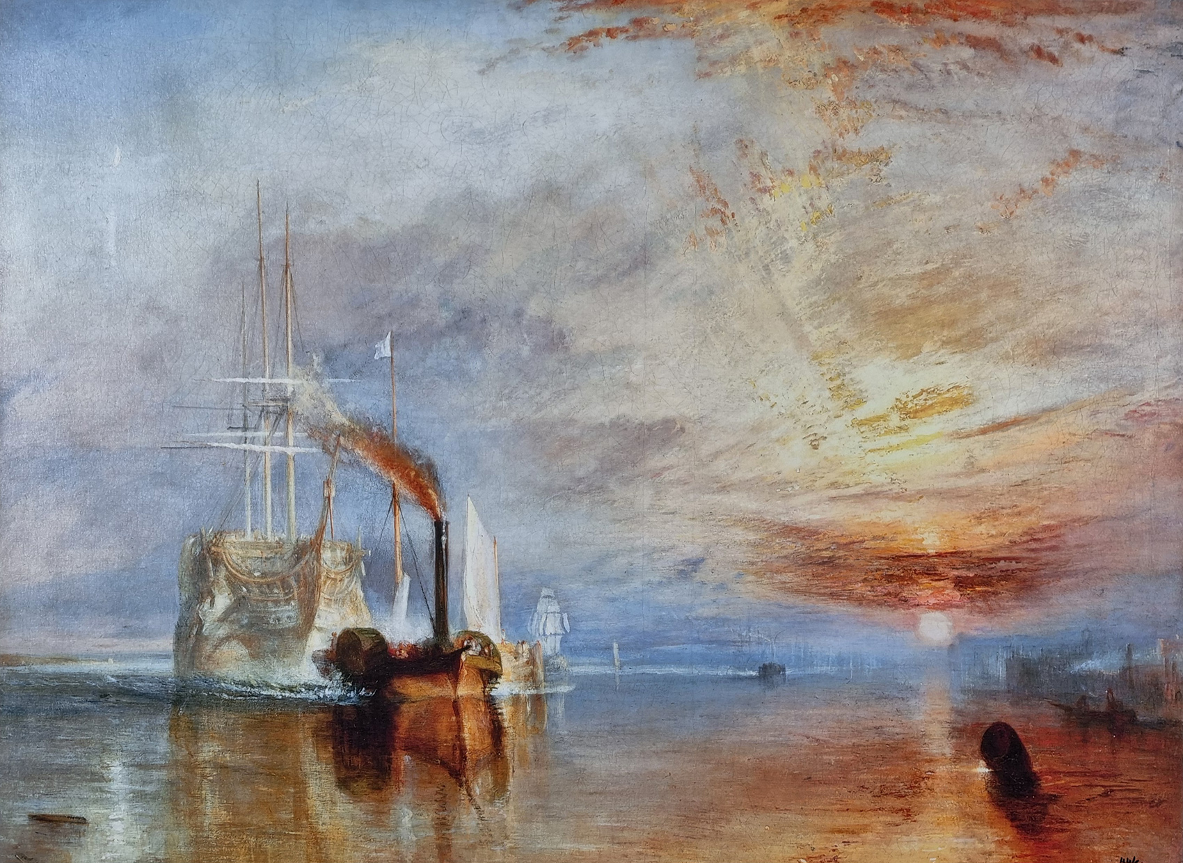 J.M.W. Turner "Fighting Temeraire" Limited Edition On Canvas.