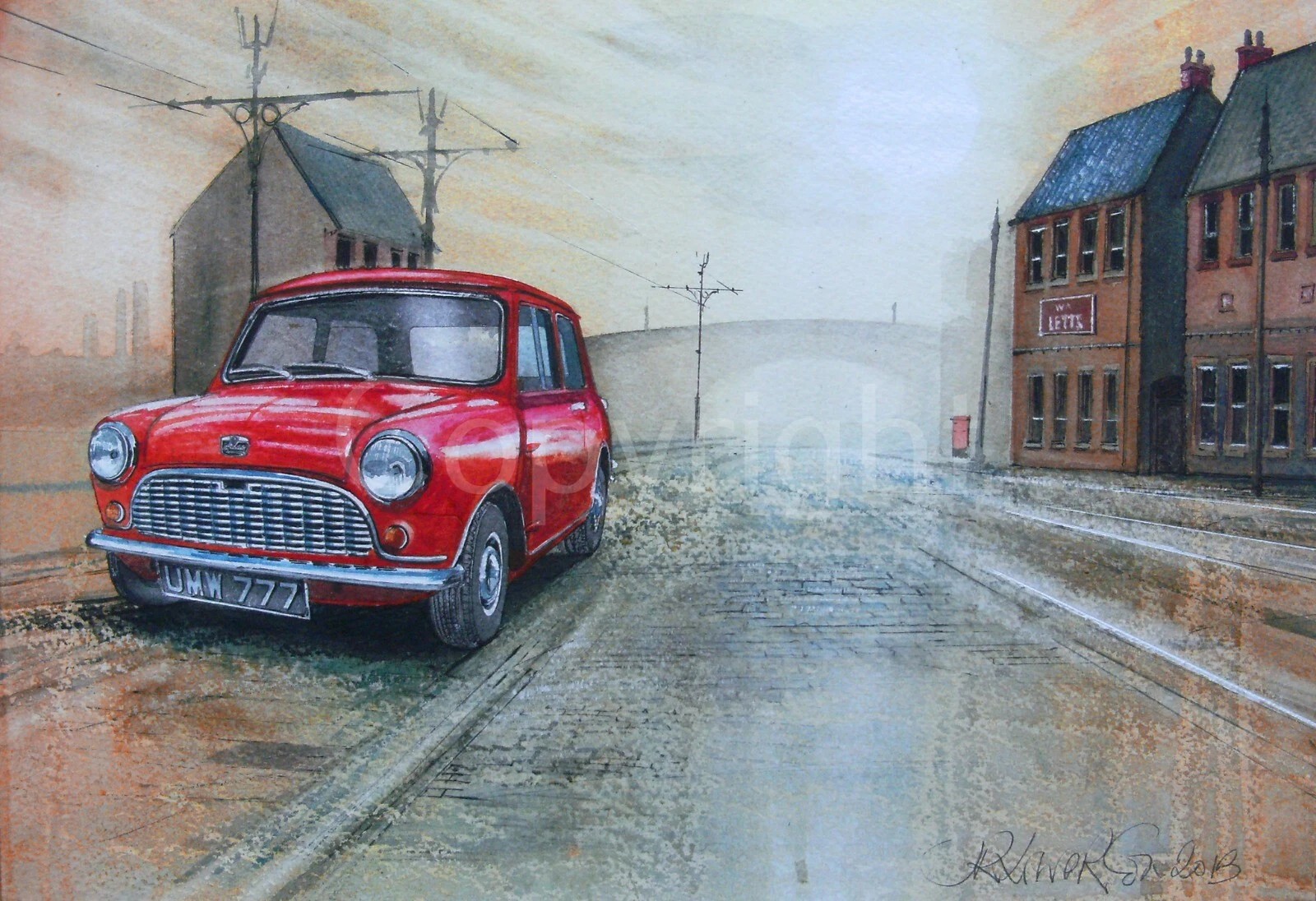 Mini British Classic Nostalgic Large Metal Wall Art
