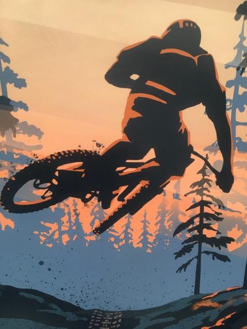 Filsouf. S (b1994) ‘Extreme’, Mountain Bike, X Trail, Lithograph. 2024.