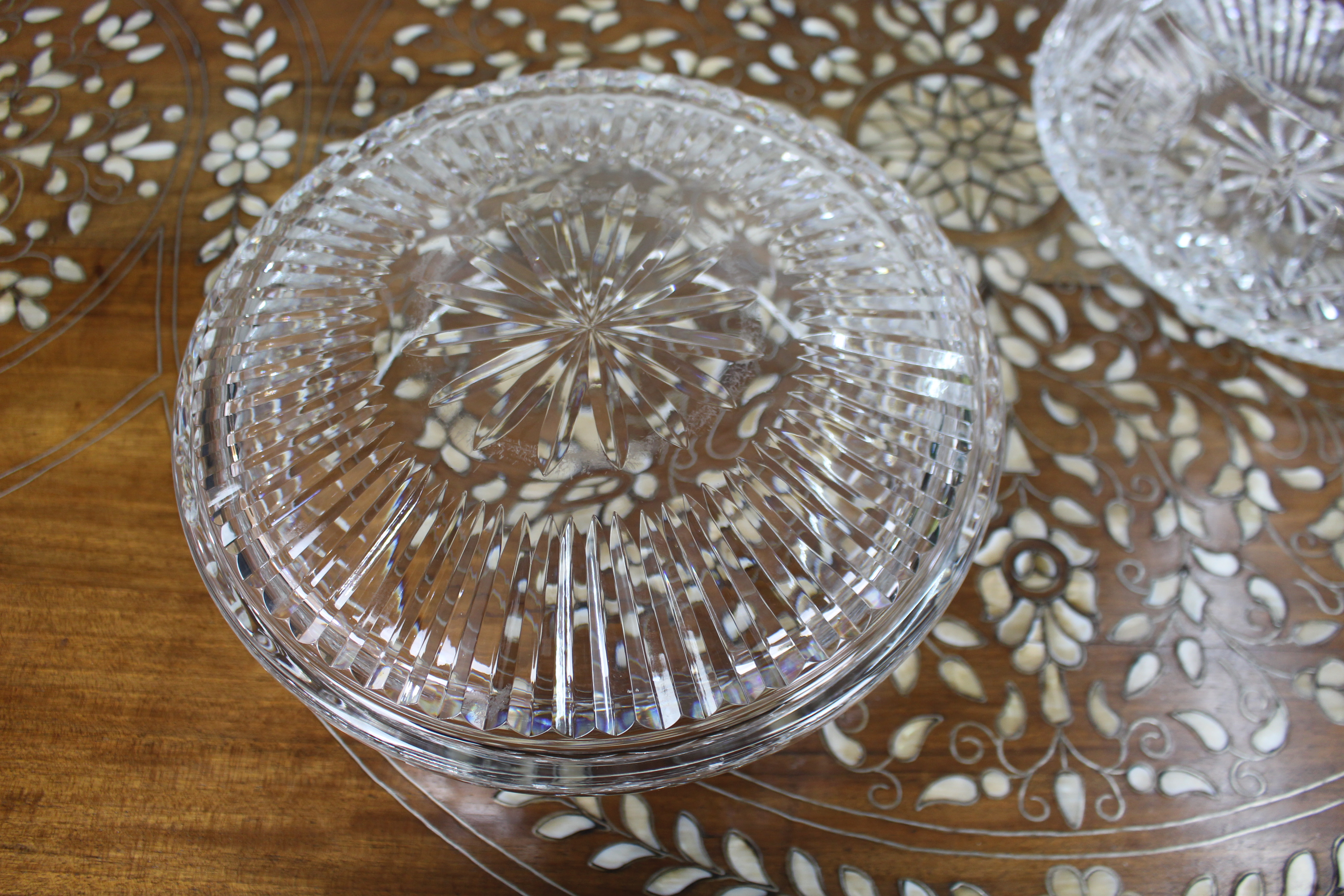 Pair of Vintage Waterford Hand-Cut Crystal Bowls