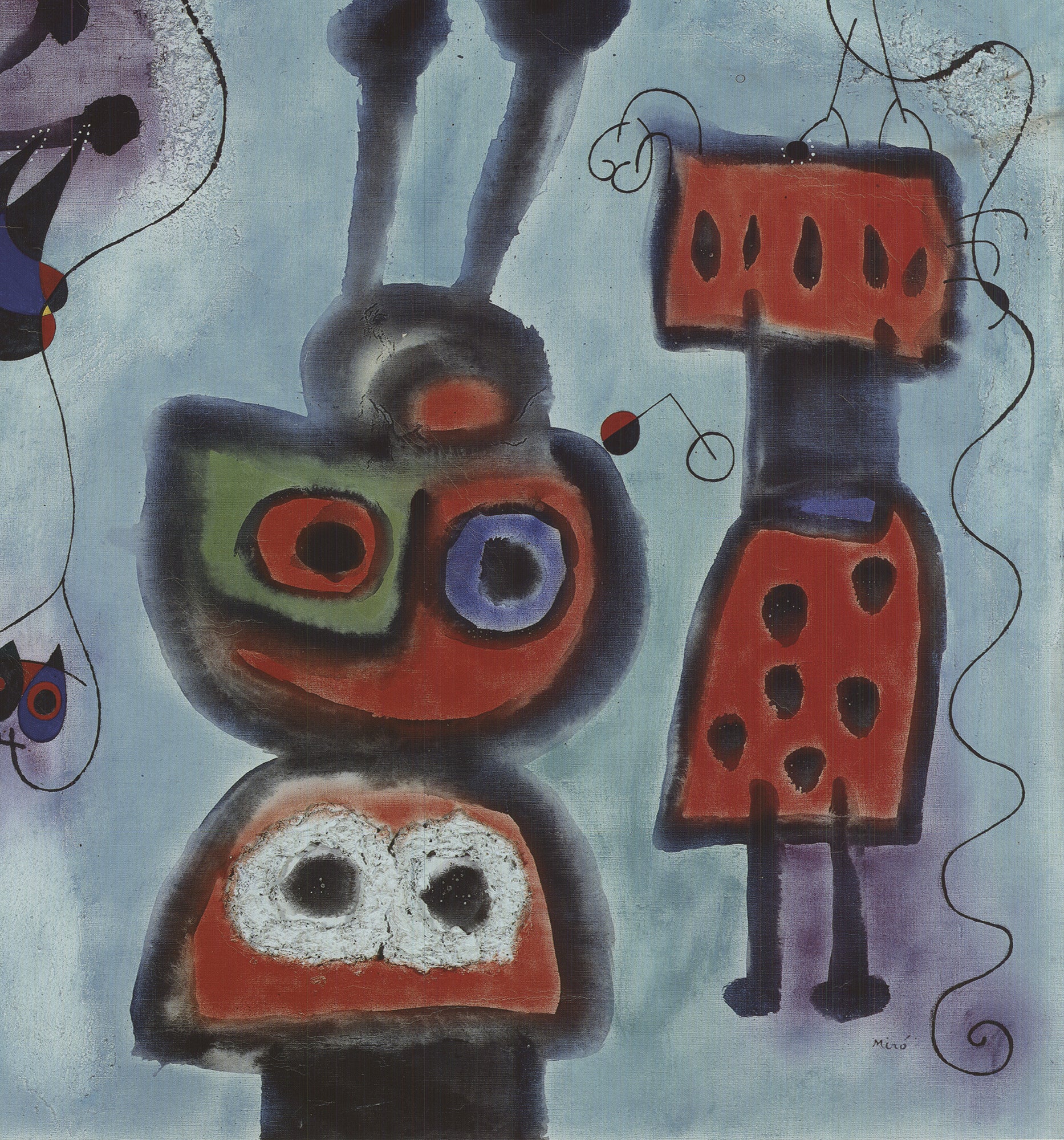 Jean Miro 'Bird With A Calm Look, It's Wings In Flames'