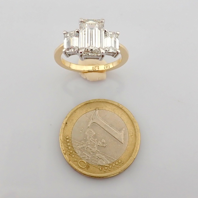 Emerald Cut Lab-Grown Diamond Ring - 4.22 Total Carat (IGI Certified)