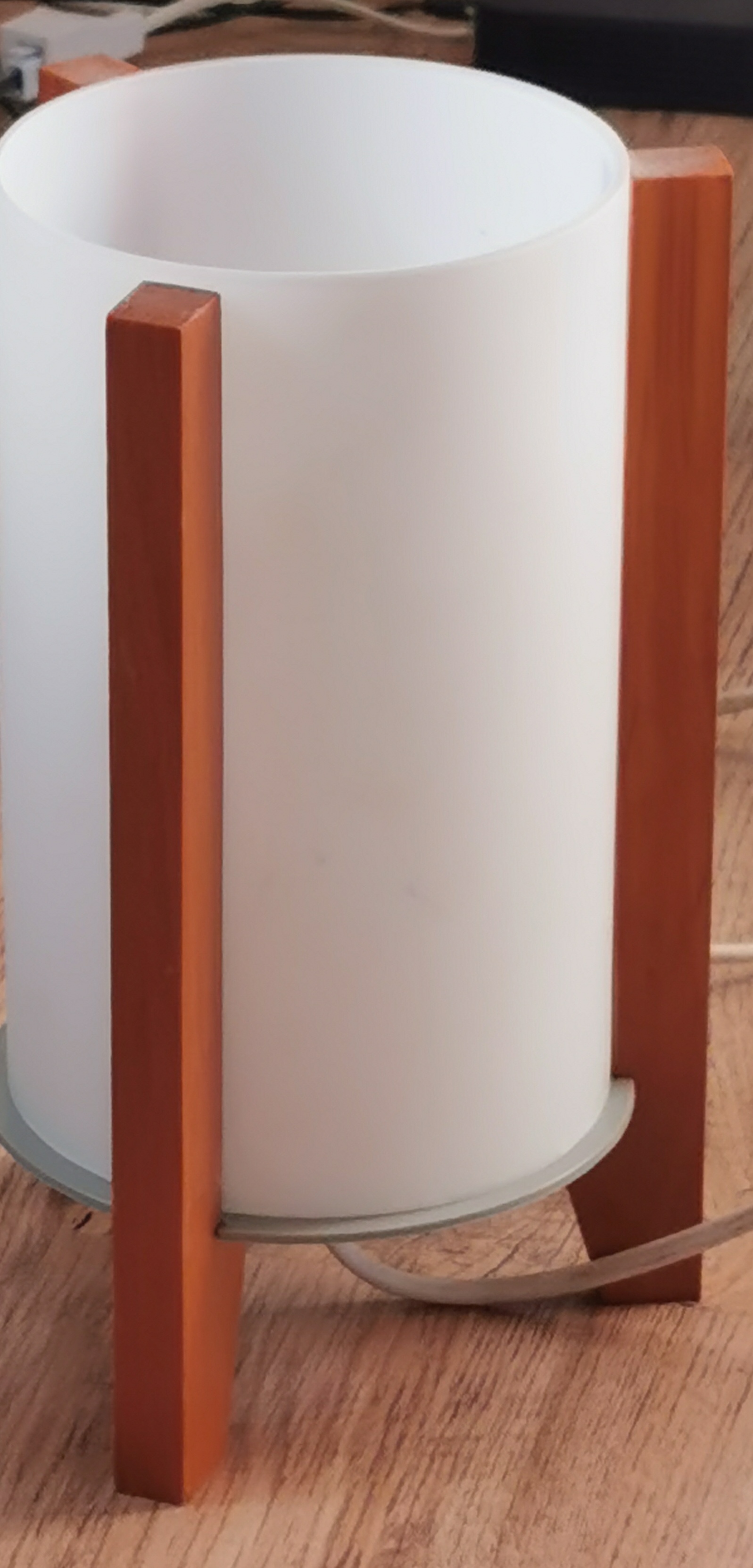 Vintage Ikea Porfylit Tripod Rocket Table Lamp 1990s Retro Scandinavian Space Age Light
