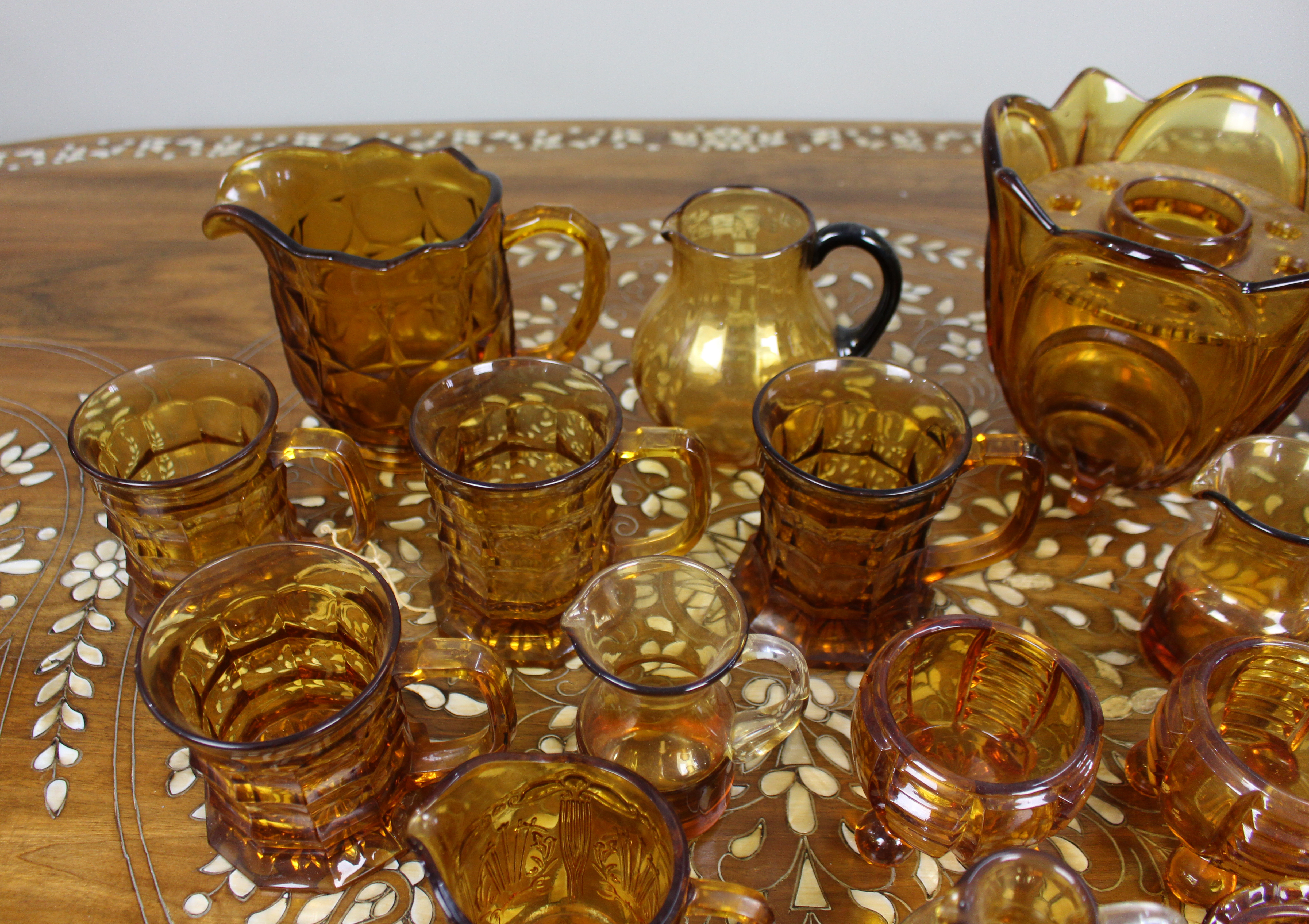 Collection of Amber Glass