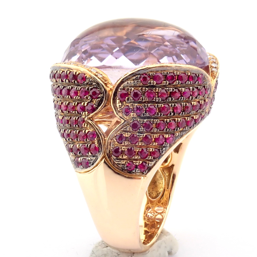 Natural Diamond 18K Rose/Pink Gold Ring