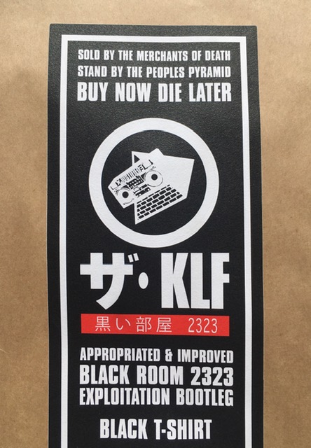 The KLF Official Exploitation Bootleg T-shirt, Black With Red, Grey White, L, Black Room 2323, 2026