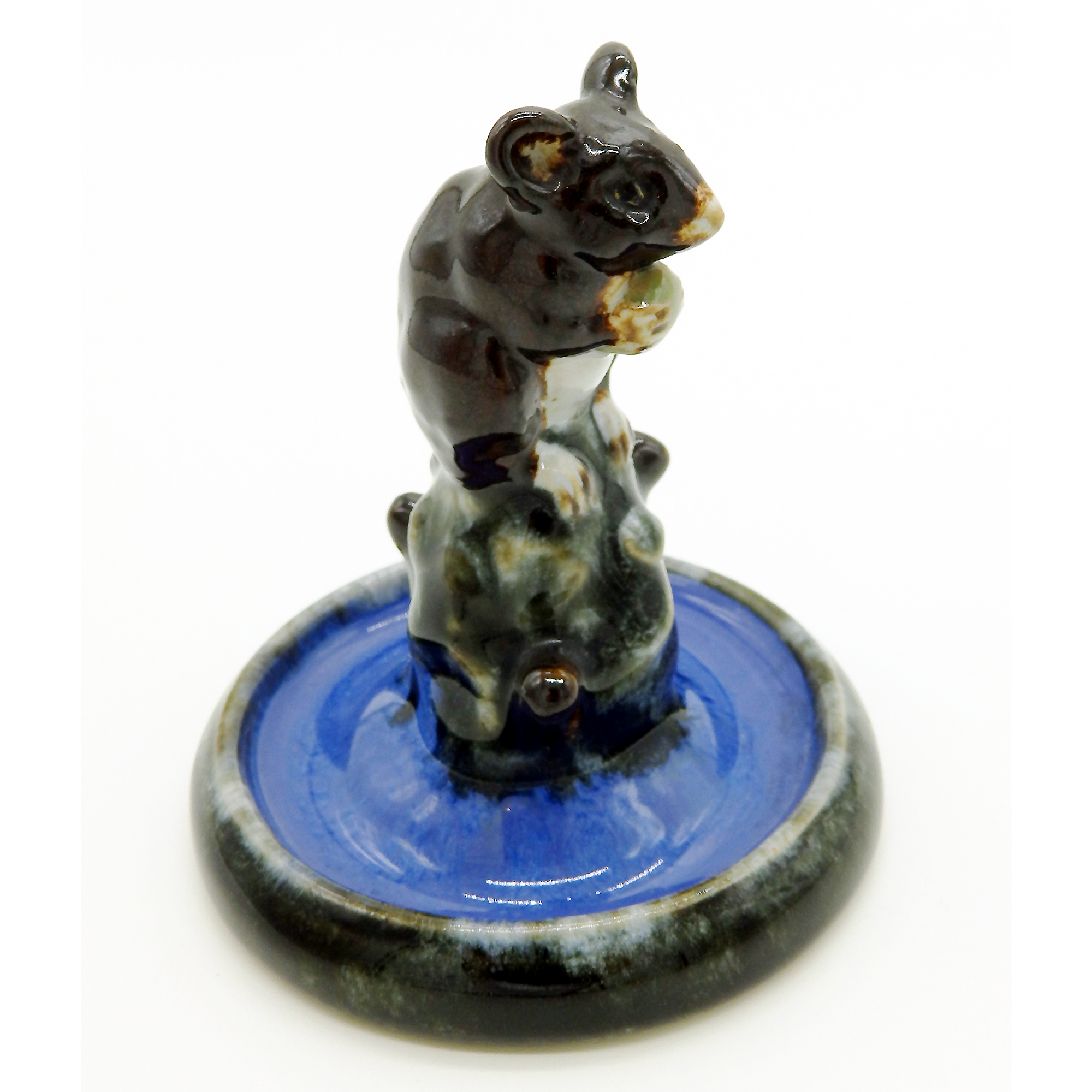 A Charming & Good Royal Doulton Lambeth Pottery Mouse Bibelot Sculpture C.1920's