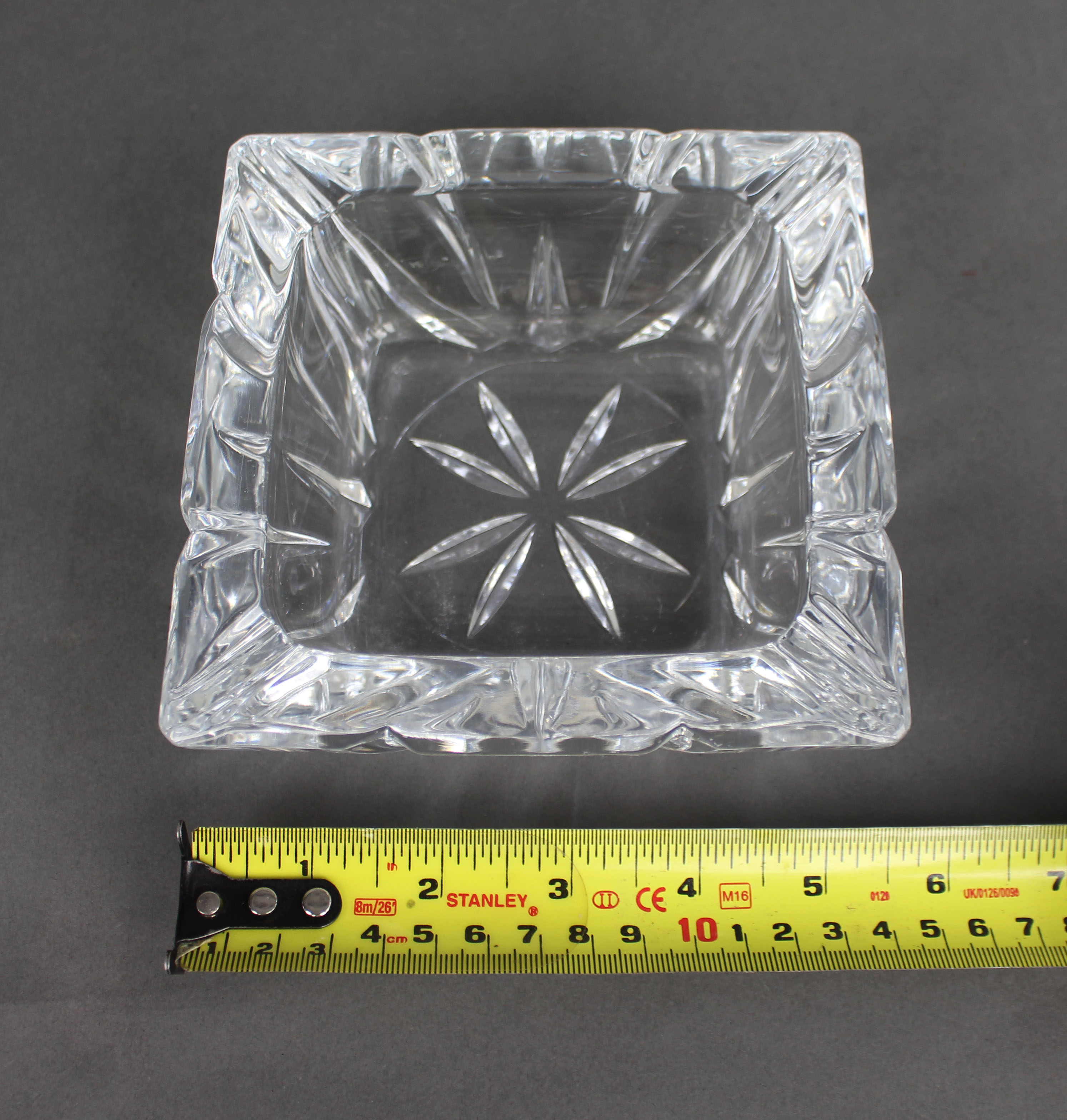 Vintage Cut Glass Crystal Ash Tray