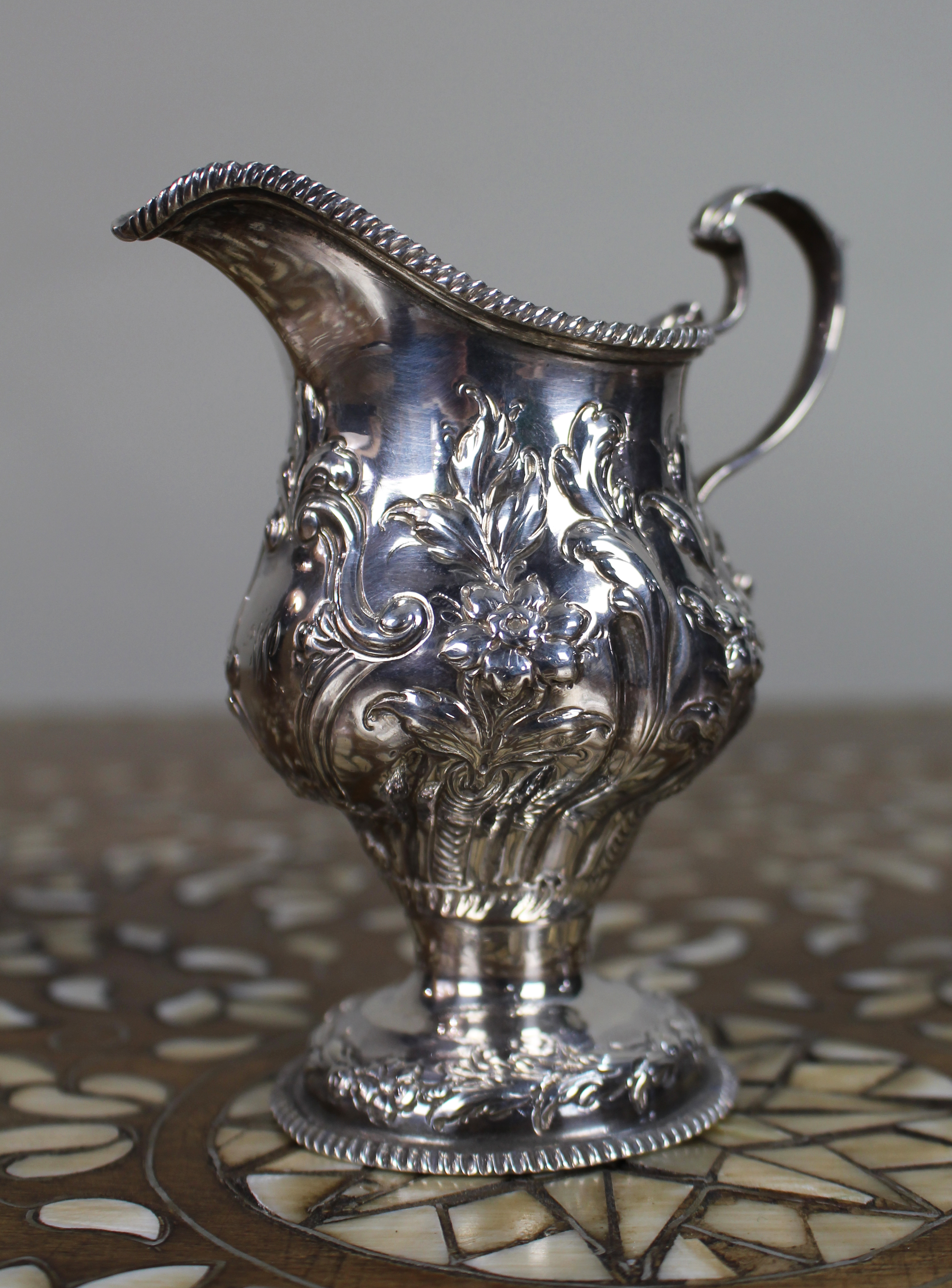 Fine Solid Silver Cream Jug London 1759