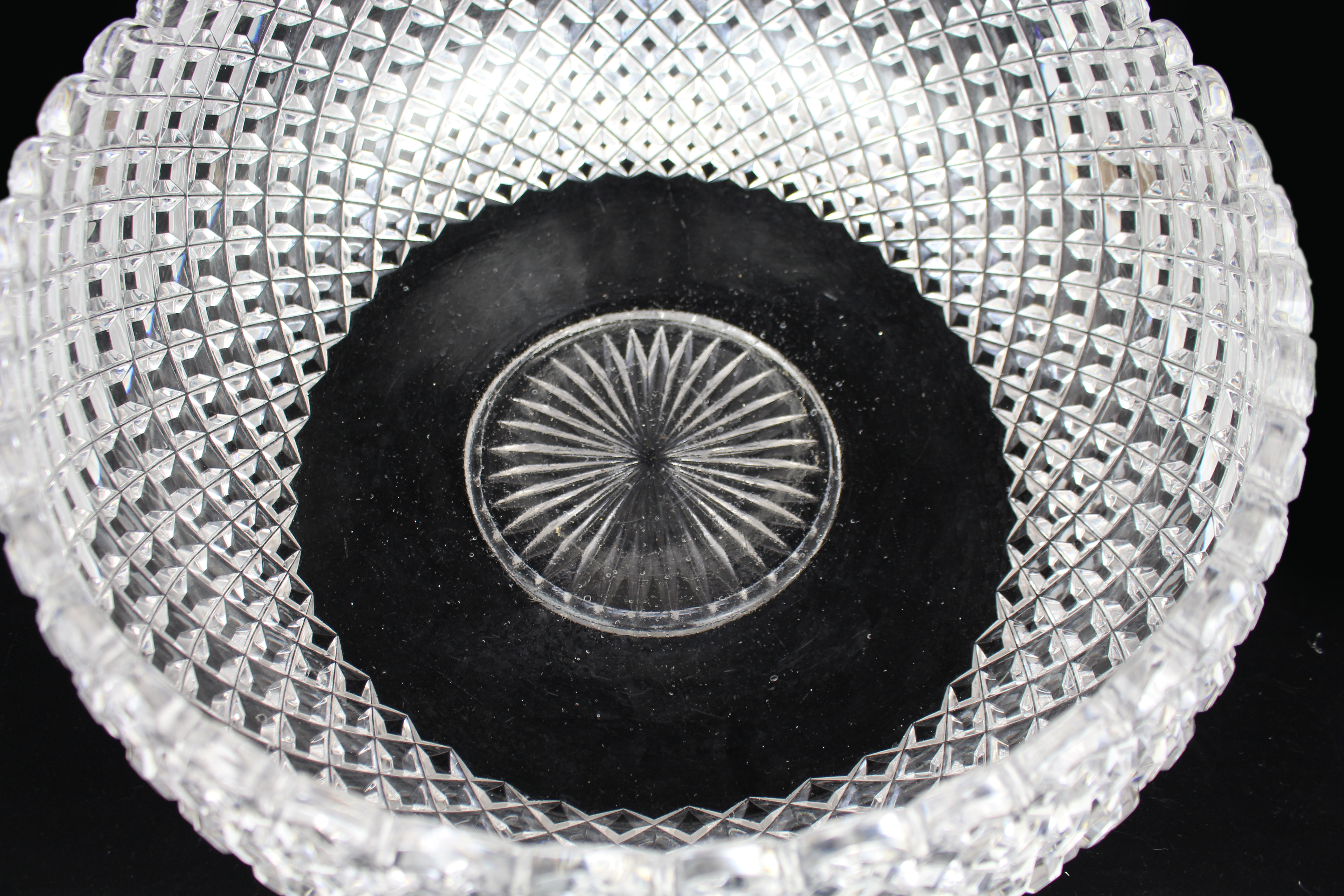 Monumental Hand-Cut Crystal Centrepiece Bowl c.1935