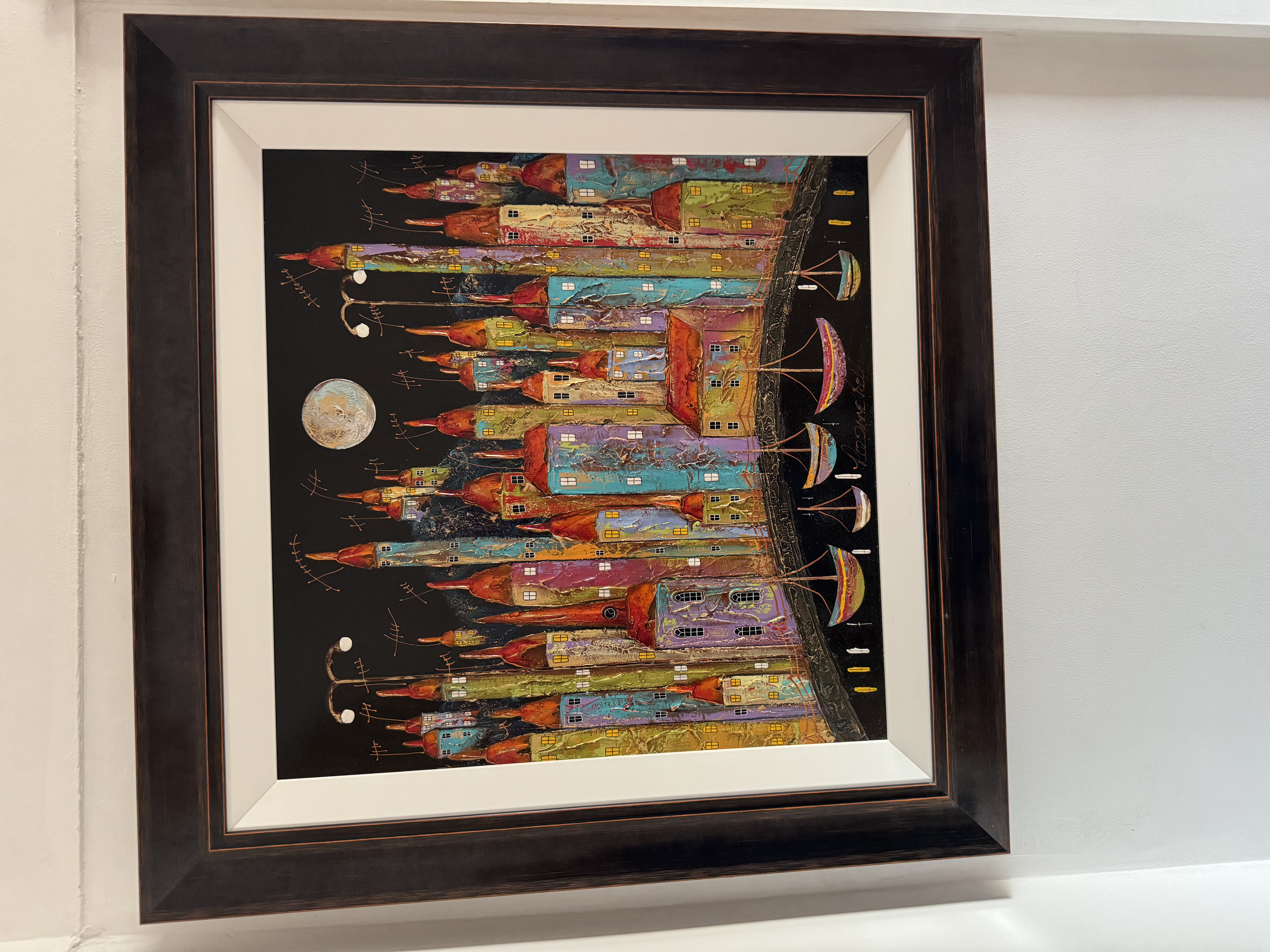 Rozanne Bell Large Original Acrylic On Board “Magical Moonlight”