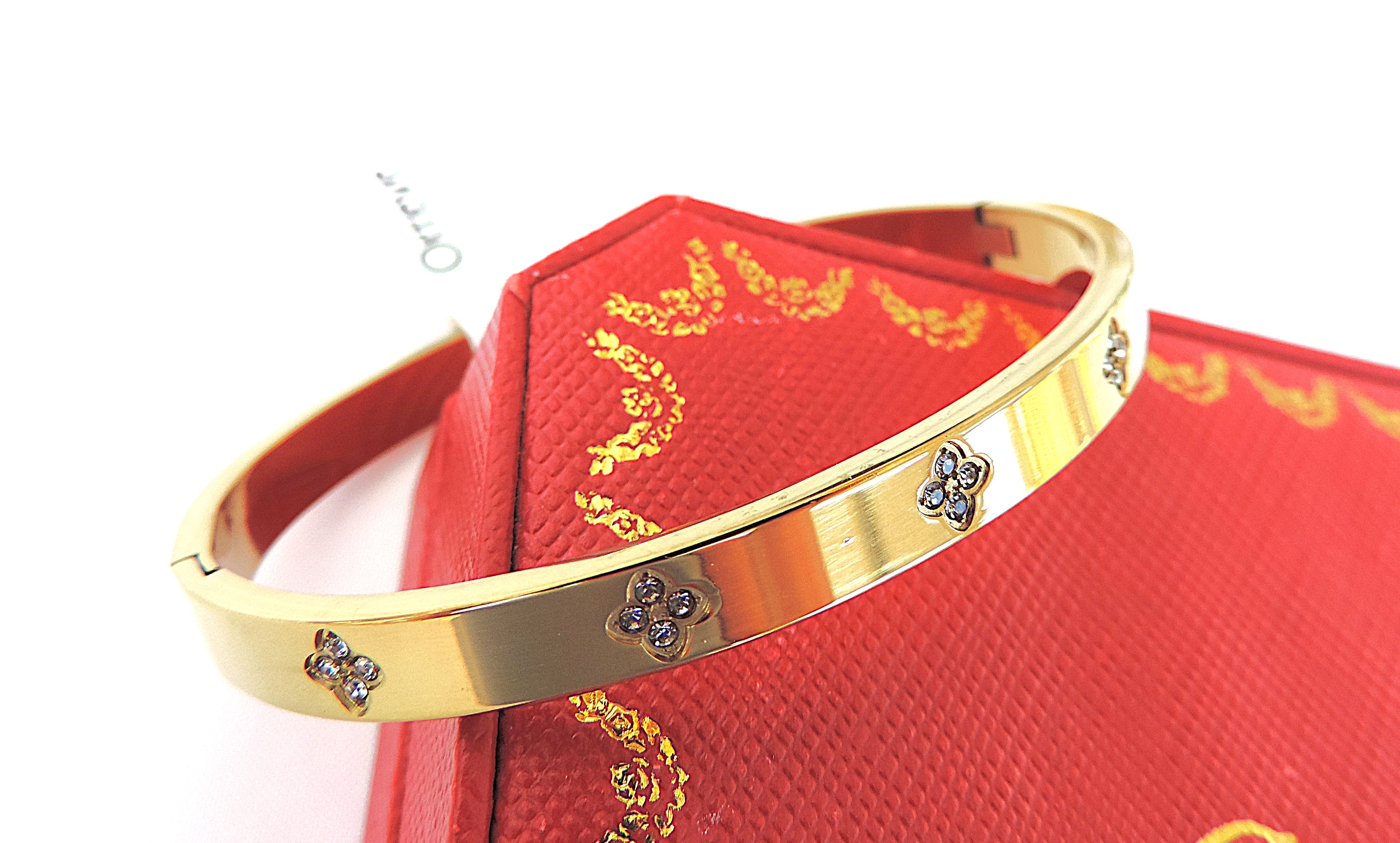  Orrevé 18k Gold Plated Zircon Bracelet 'New'