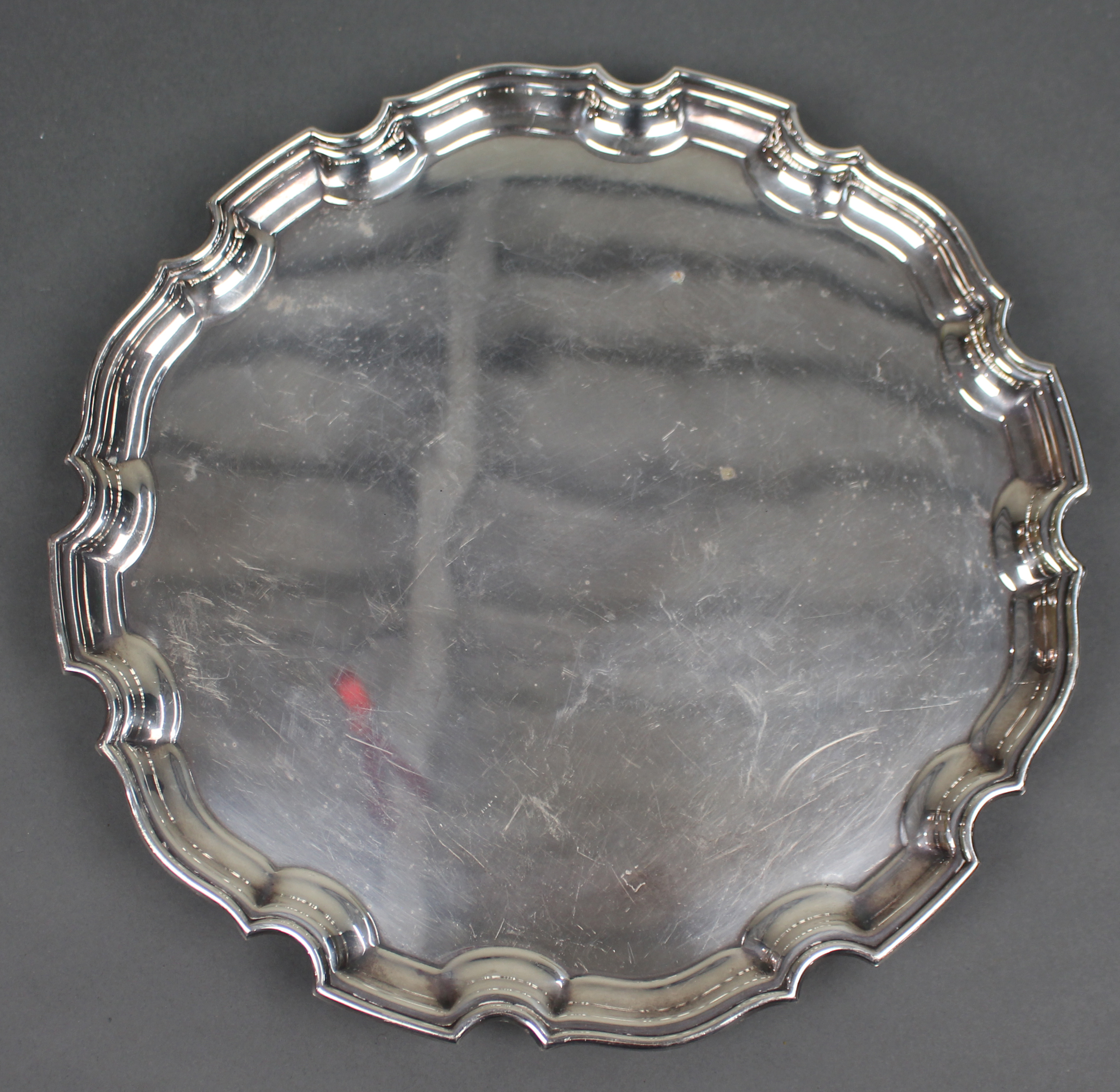 Vintage Elkington Silver Plated Footed Serving Tray