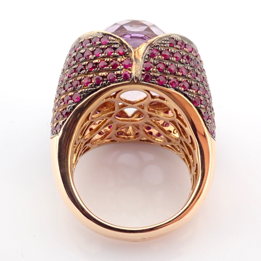 Natural Diamond 18K Rose/Pink Gold Ring