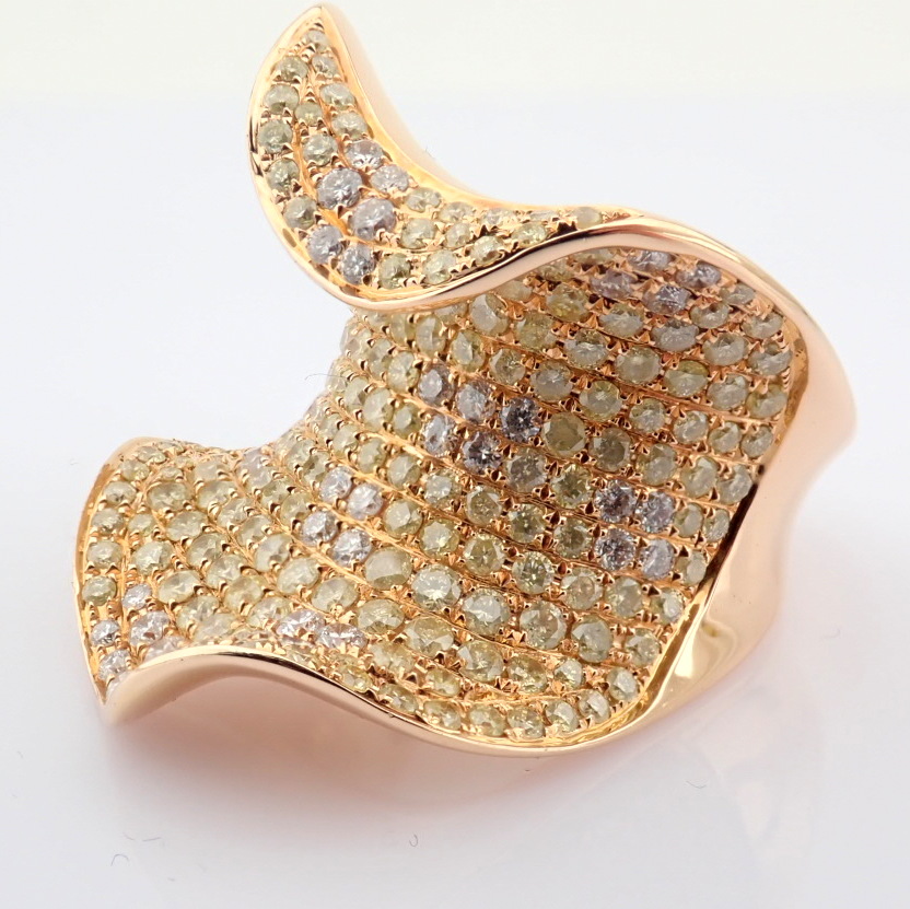 Natural Diamond 18K Rose/Pink Gold Ring