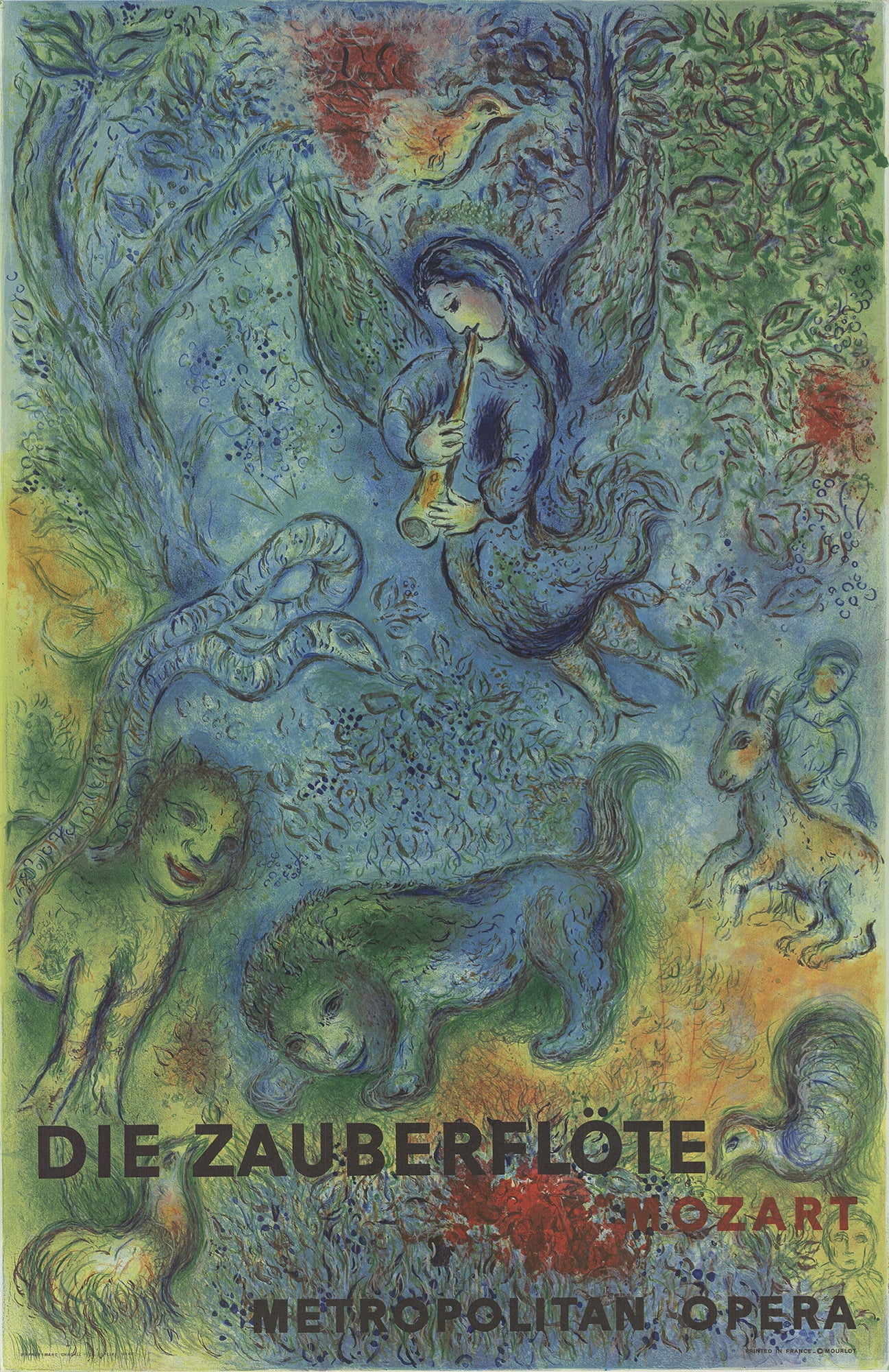 Marc Chagall - The Magic Flute (Die Zauberflote) 1973