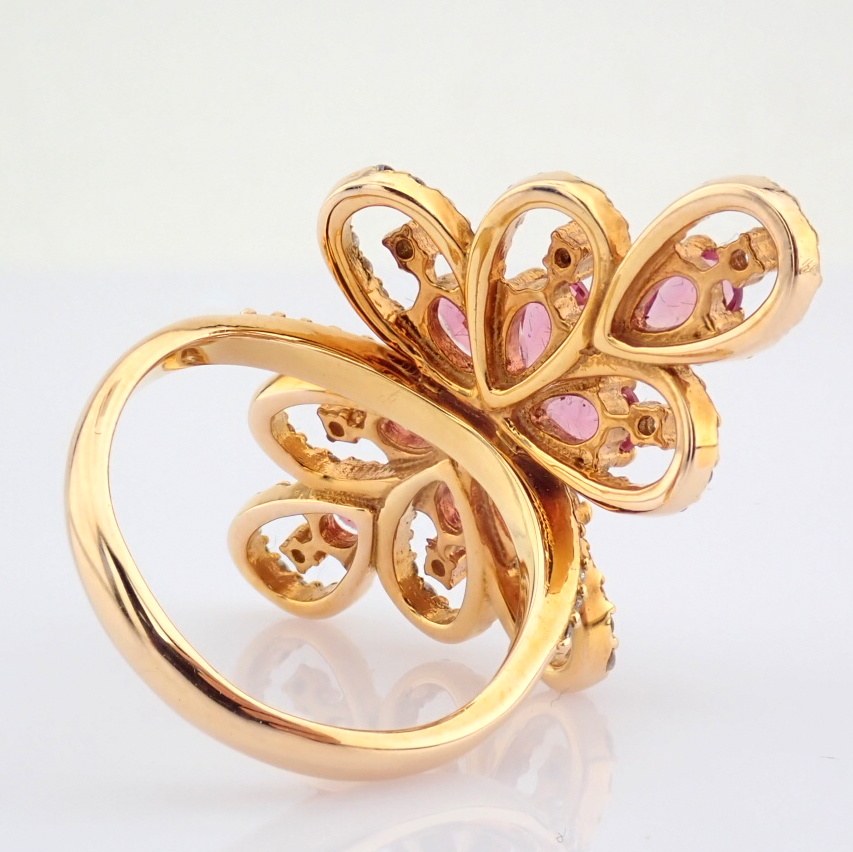 Natural Diamond 18K Rose/Pink Gold Ring