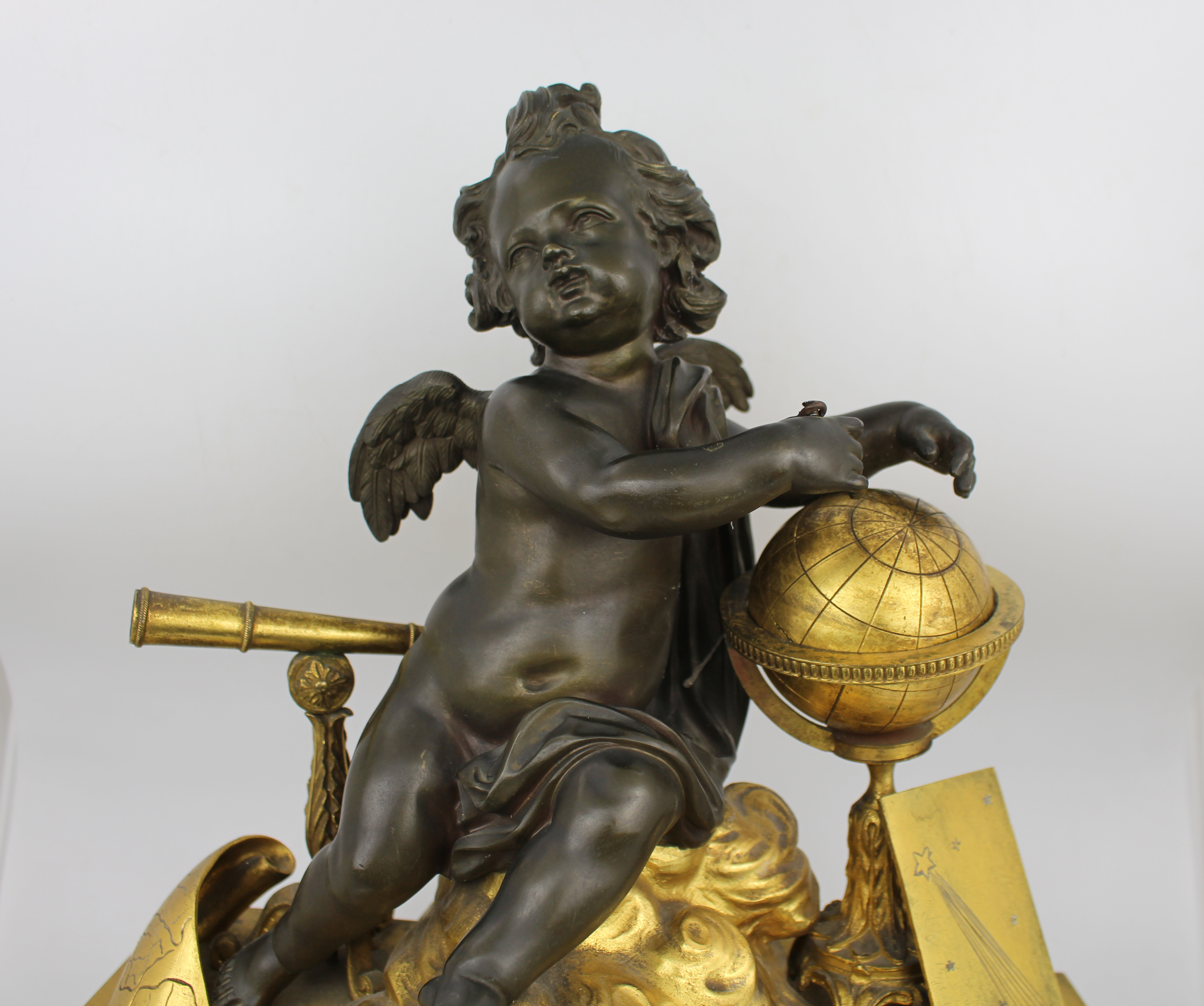 Fine 19th Century French Ormolu & Bronze Mantel Clock