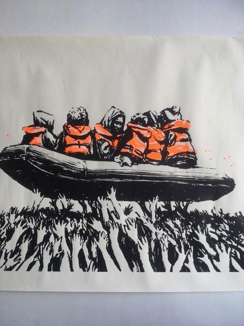 Banksy (b1974) Glastonbury Sold Out 'No 9 Screen Print – Migrant Boat’ With Provenance 2025